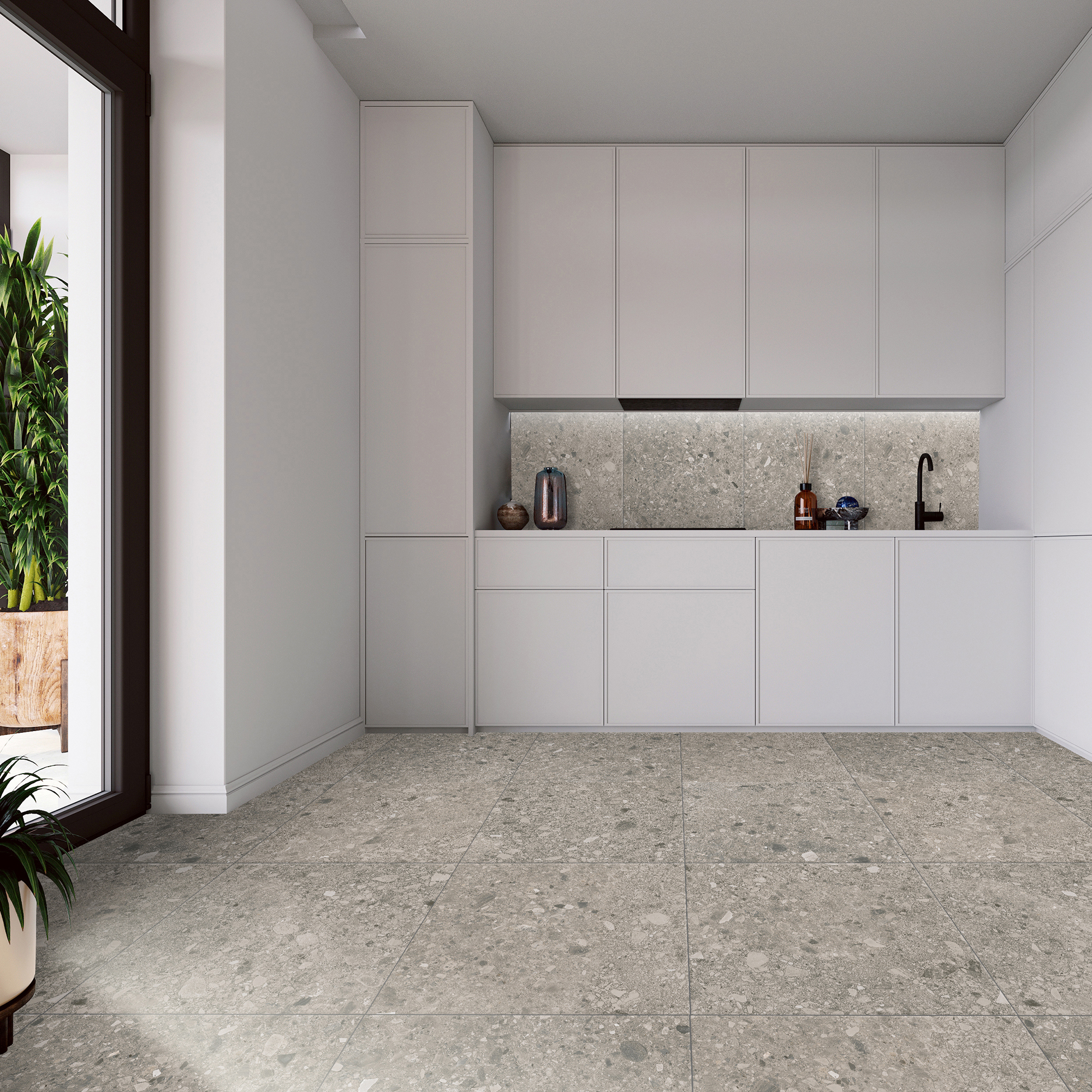 Изображение товара Глазурованный керамогранит Dako Megapolis 60x60 см 1.8 м² матовый цвет серый