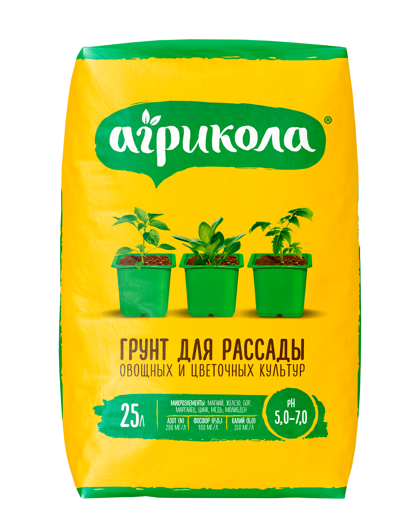 Изображение товара Грунт для рассады Агрикола, 25 л Изображение товара Грунт для рассады Агрикола, 25 л