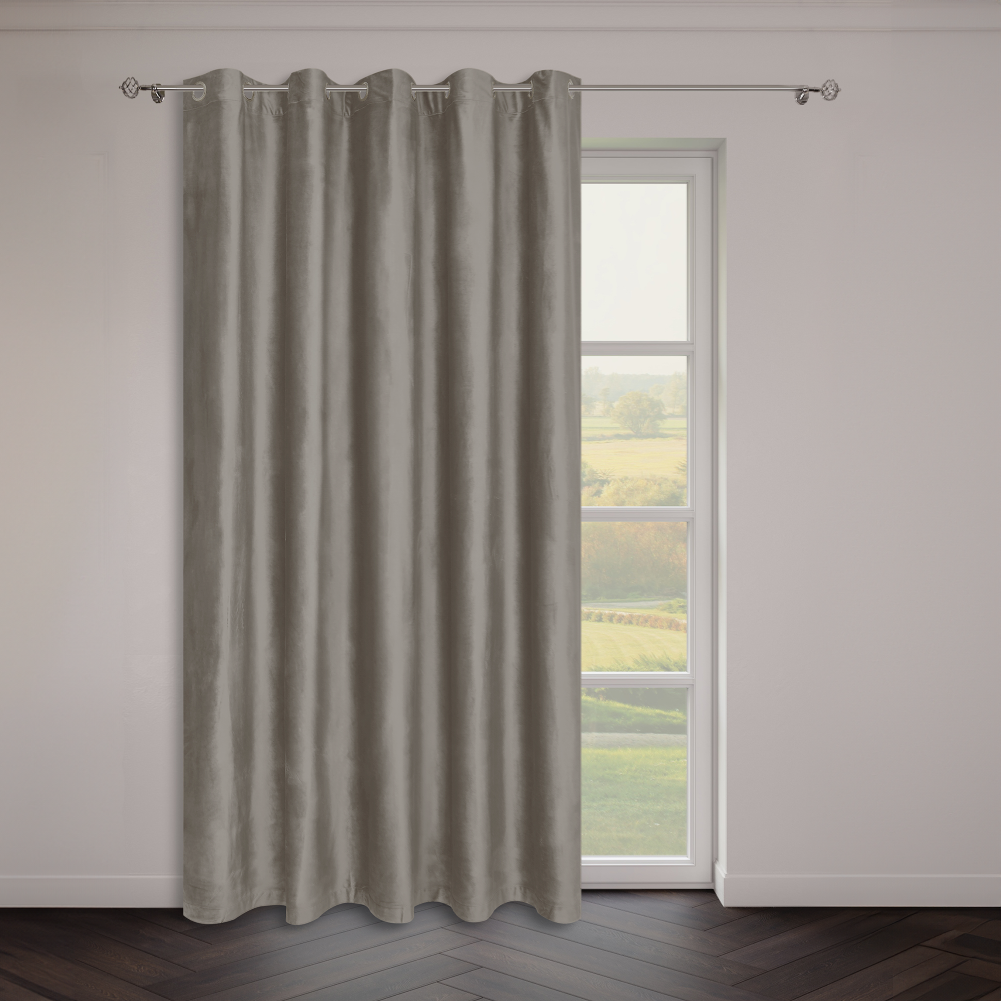 Изображение товара Штора на люверсах 200x280 см цвет орех Изображение товара Штора на люверсах 200x280 см цвет орех