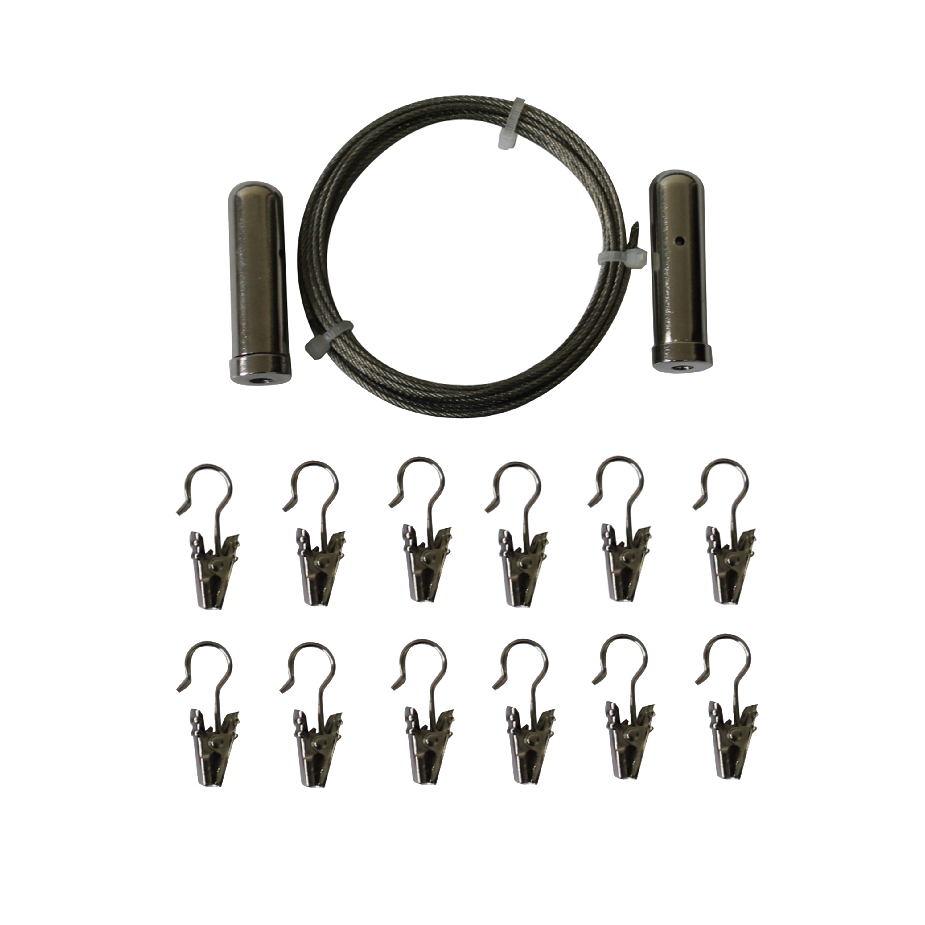 Изображение товара Настенный карниз однорядный KREAFORTA d7 300 см металл цвет серебристый