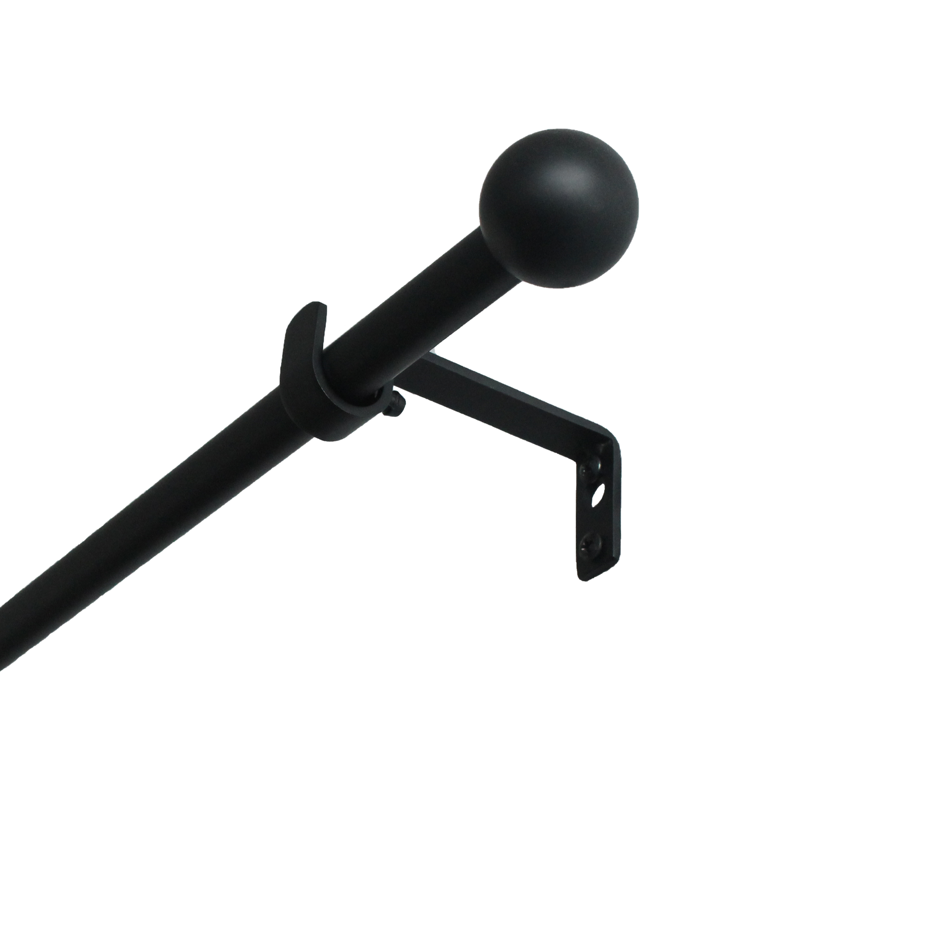 Изображение товара Настенный карниз раздвижной однорядный KREAFORTA Батна d13/16 120-210 см металл цвет черный