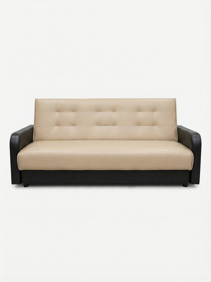 Изображение товара Диван раскладной Meblines Аккорд 215x90x90 см эко-кожа комби стиль минимализм