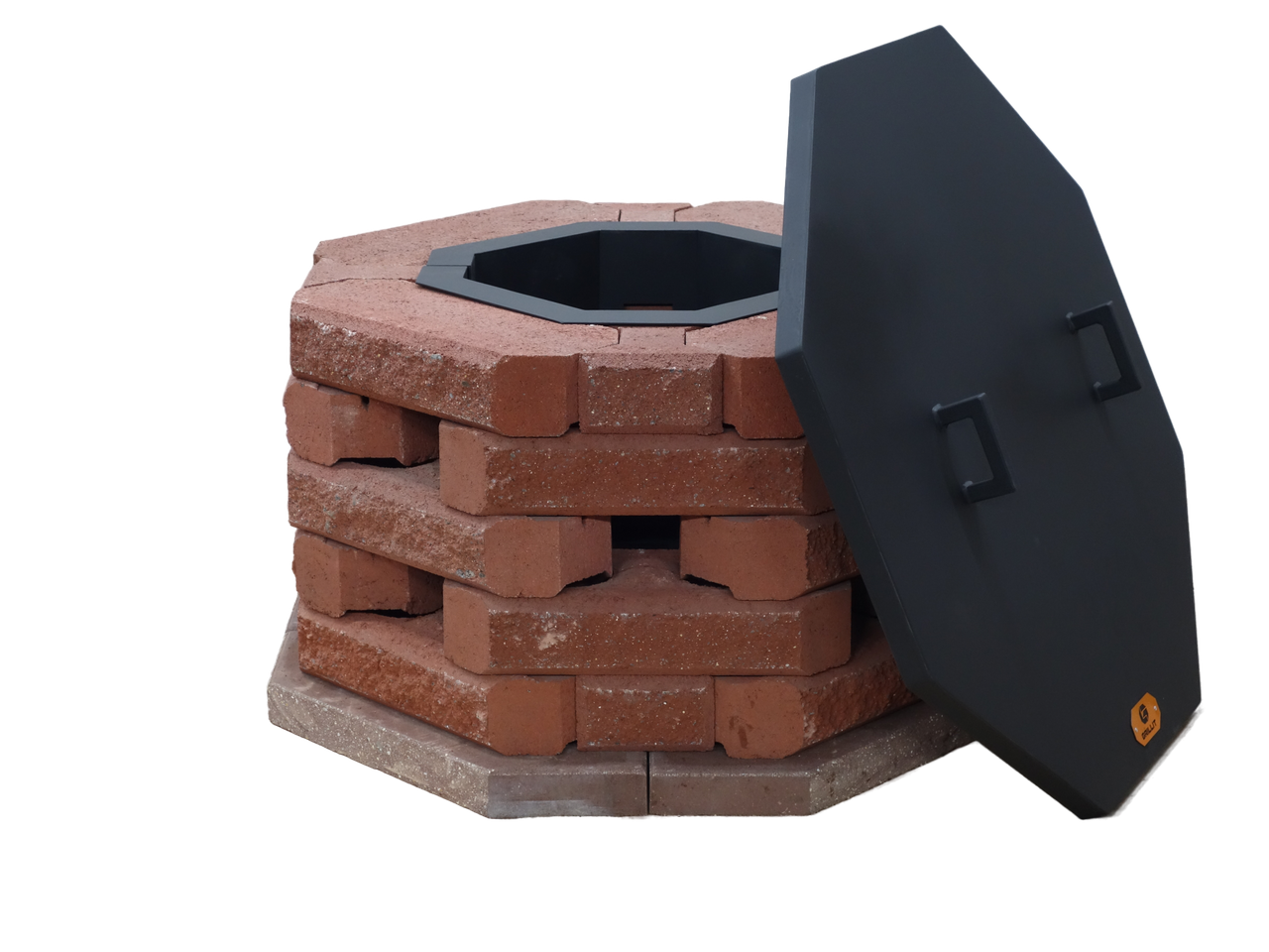 Изображение товара Костровой очаг Grillit vizual 93x93x50 см кирпичный Изображение товара Костровой очаг Grillit vizual 93x93x50 см кирпичный