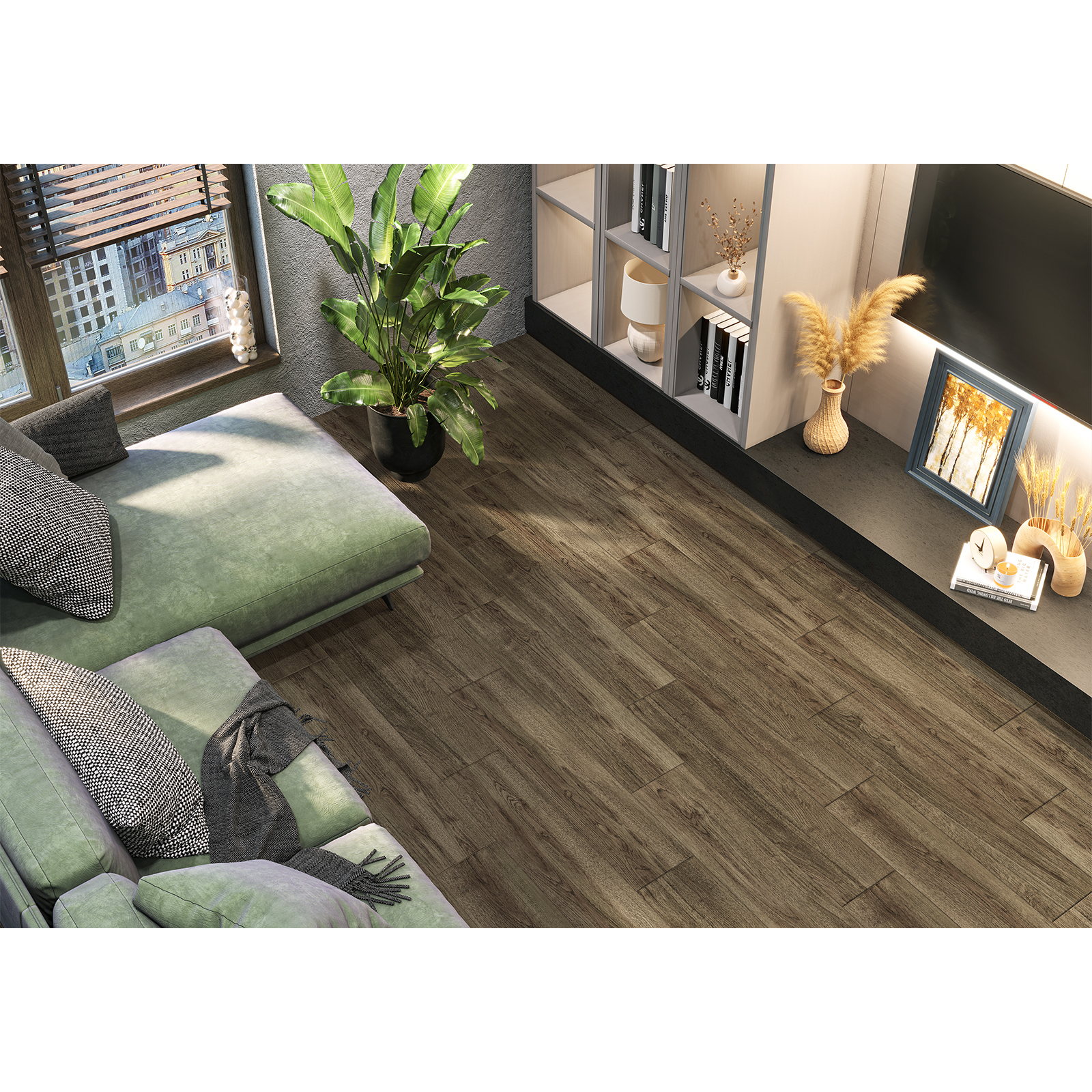 Изображение товара Глазурованный керамогранит Alma Ceramica Elm 40 20x90 см 1.62 м² матовый цвет коричневый Изображение товара Глазурованный керамогранит Alma Ceramica Elm 40 20x90 см 1.62 м² матовый цвет коричневый