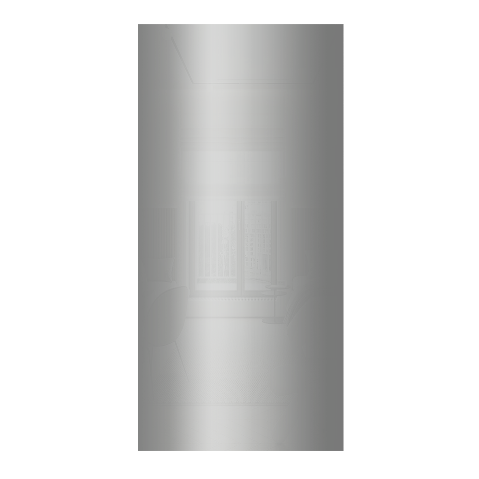 Изображение товара Фальшпанель для кухонного шкафа Аша 76.8x37 см KONSENSA ДСП цвет серебро