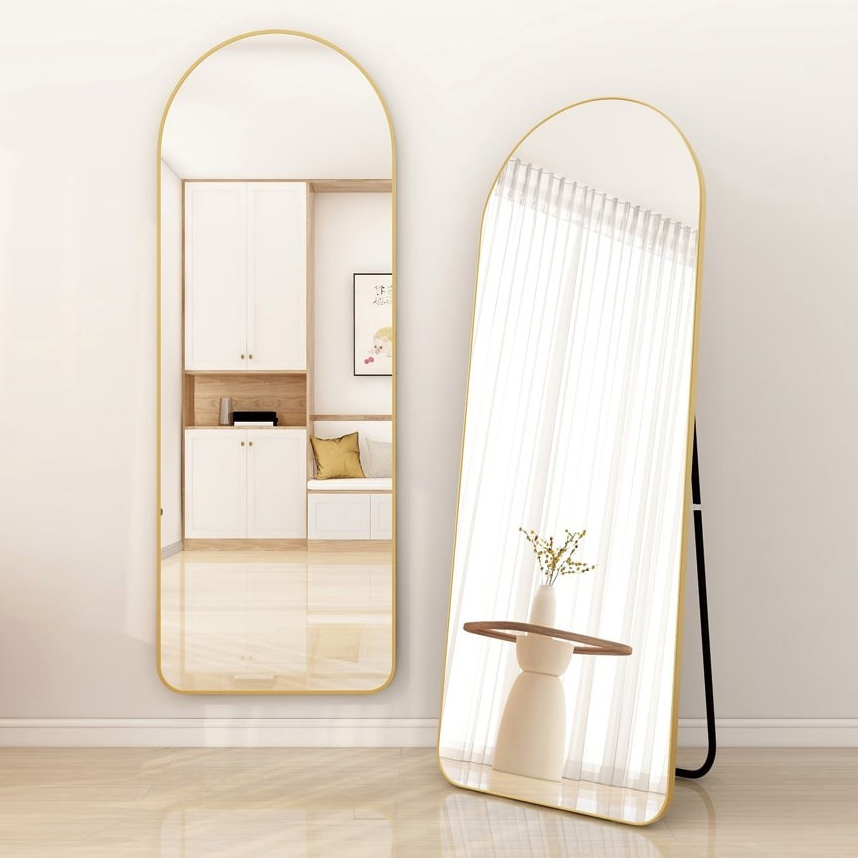 Изображение товара Зеркало декоративное A+T Home Decor арочное 50x160 см металл цвет золотистый