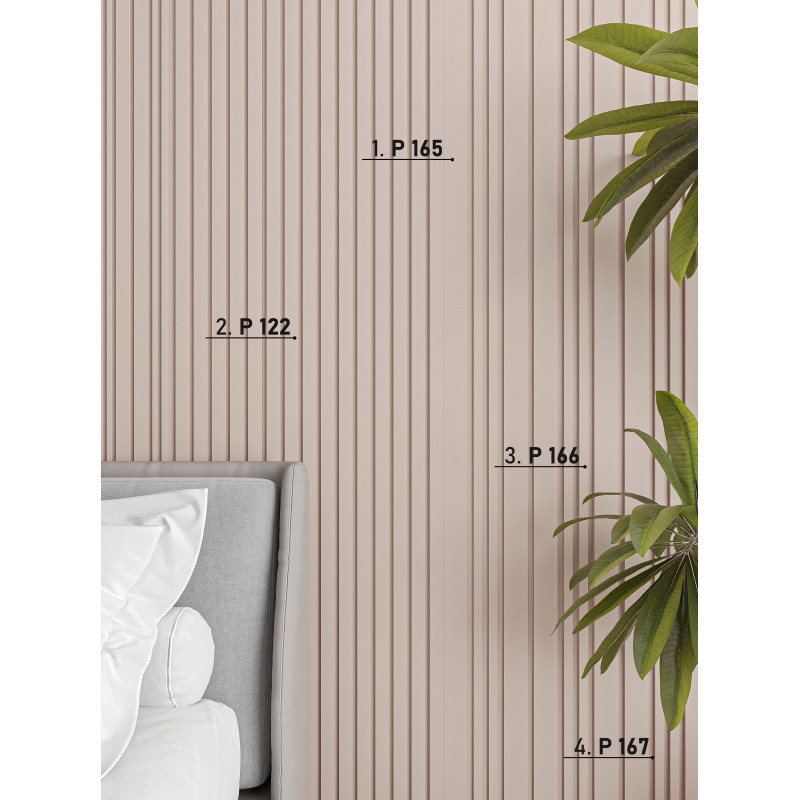 Изображение товара Стеновая панель Перфект Plus P99166 под покраску 2000x200x14мм 0.4м² 1шт