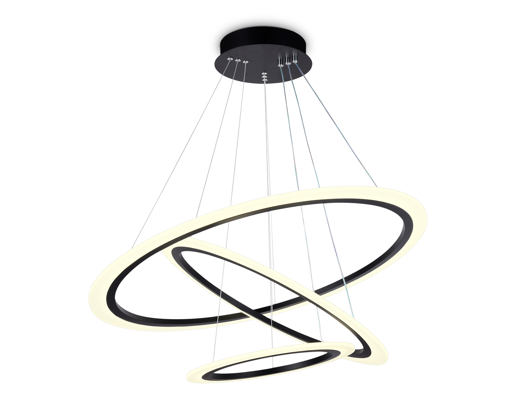 Изображение товара Светильник настенно-потолочный светодиодный Ambrella Light Acrylica с пультом управления 28 м² регулируемый белый свет цвет черный