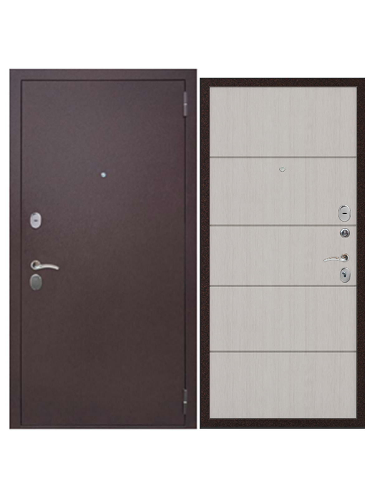 Изображение товара Эталон Ф-1, Правый, 205x96 см, медь/сандал белый, 2 замка, ГОТОВ