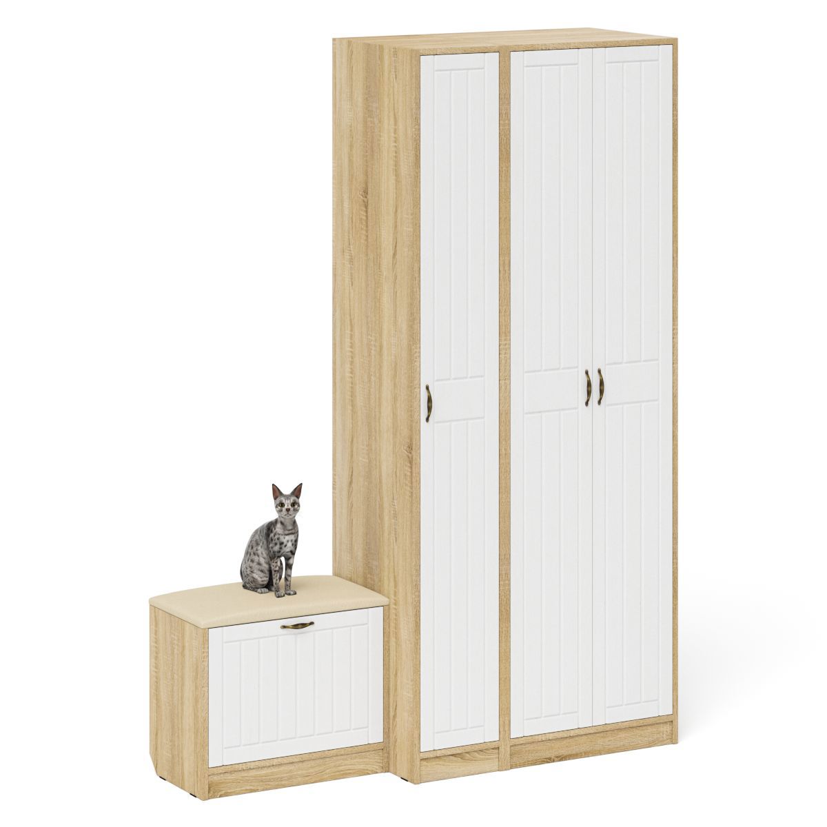 Изображение товара Шкаф-пенал-комод Прихожая Прованс Мебельный двор П-6 №45-Прованс