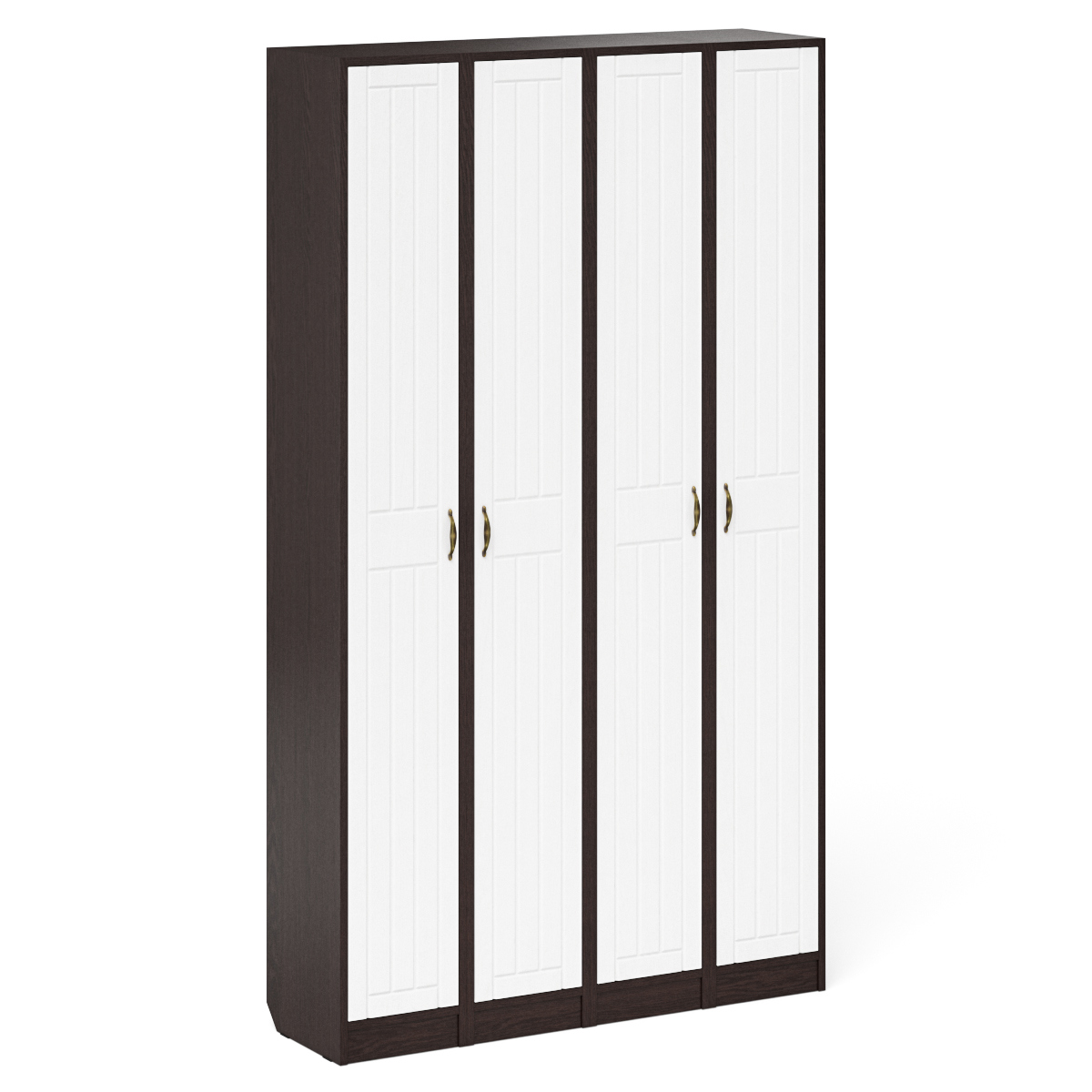 Изображение товара Комплект мебели для прихожей Мебельный двор 4 Хп 350-Прованс 60x210x35 см ЛДСП цвет венге/белое дерево