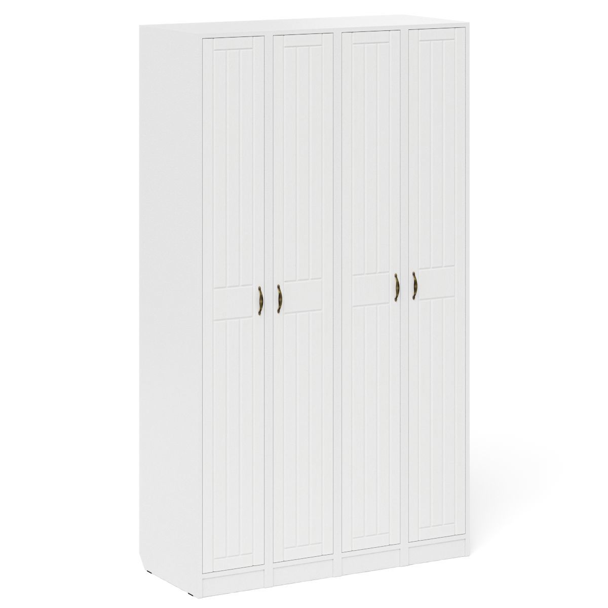 Изображение товара Комплект мебели для прихожей Мебельный двор 4 Хп 500-Прованс 60x210x35 см ЛДСП цвет белый шагрень/белое дерево