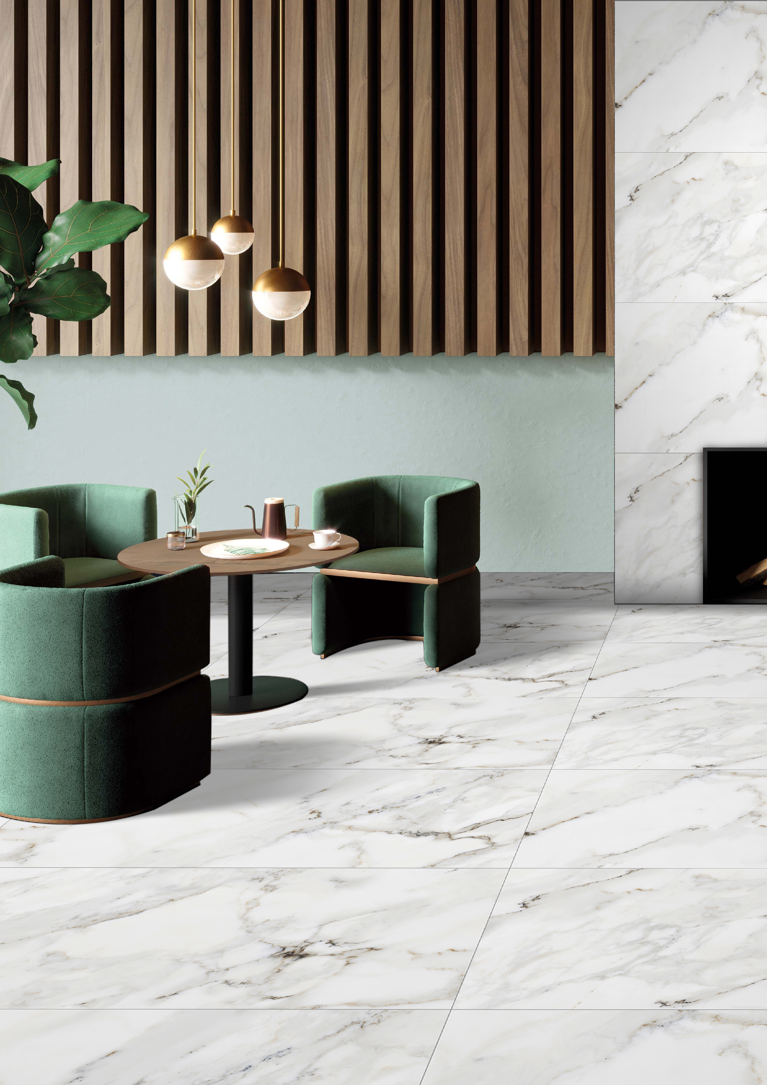 Изображение товара Керамогранит KERALD Royal Statuario Glossy 60x120 см — мраморный эффект