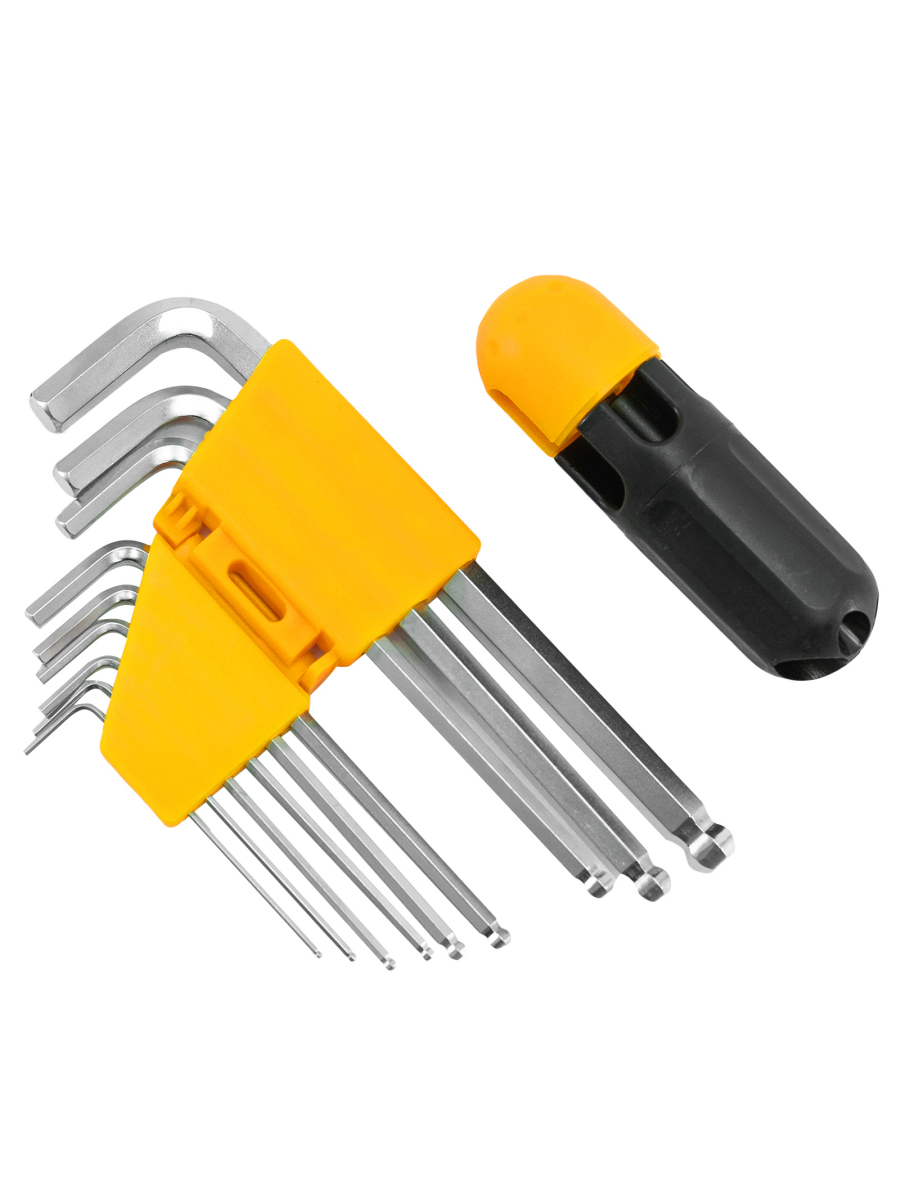 Изображение товара Набор ключей имбусовых шестигранных Pobedit 2573020 1.5-10 мм, 9 шт