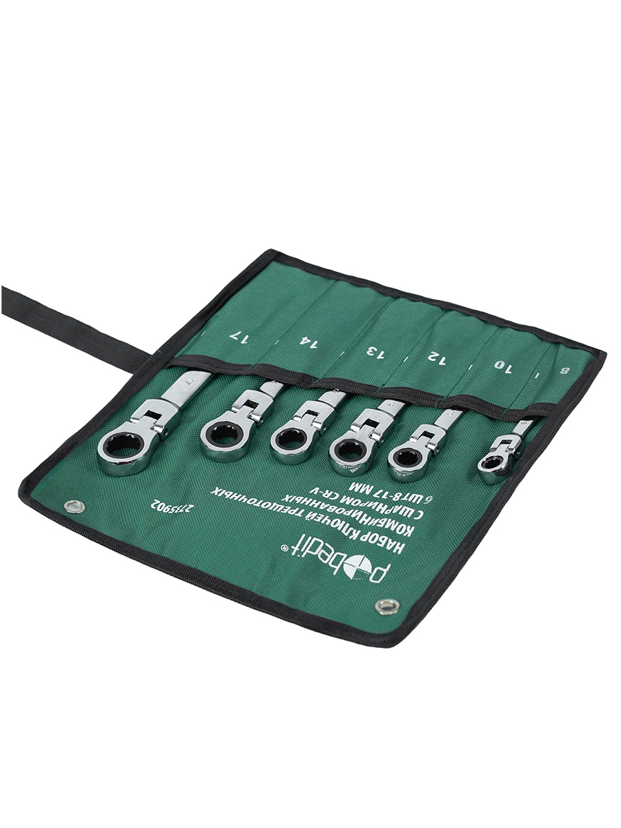 Изображение товара Набор ключей комбинированных Pobedit 2735902 8-17 мм, 6 шт