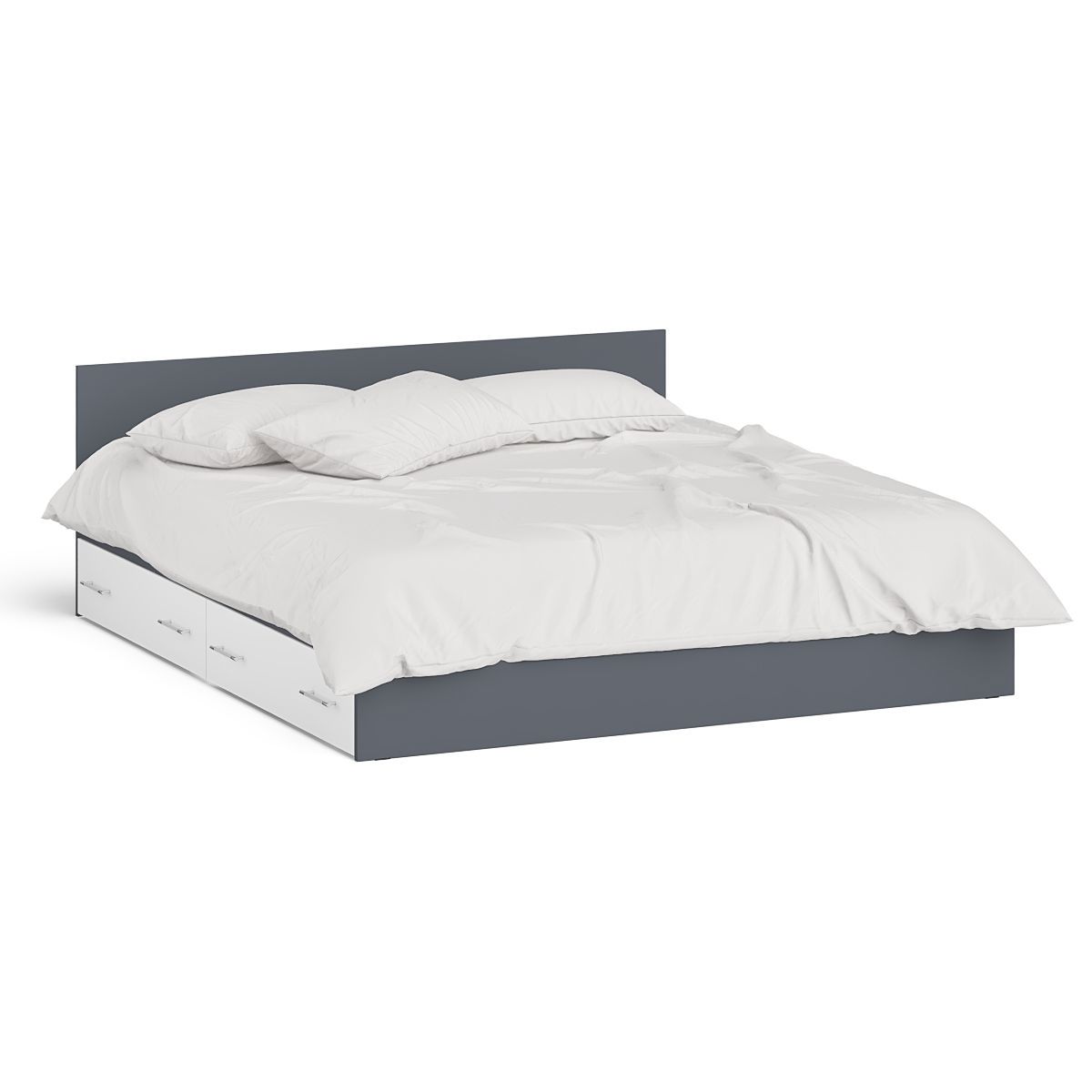 Изображение товара Кровать Свк Мори 180x200 см цвет графит/белый 1026913K