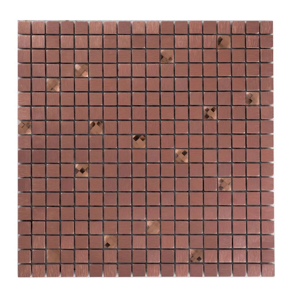 Изображение товара Мозаика стеклянная Керамоград Lp05е_01 30x30 см цвет коричневый
