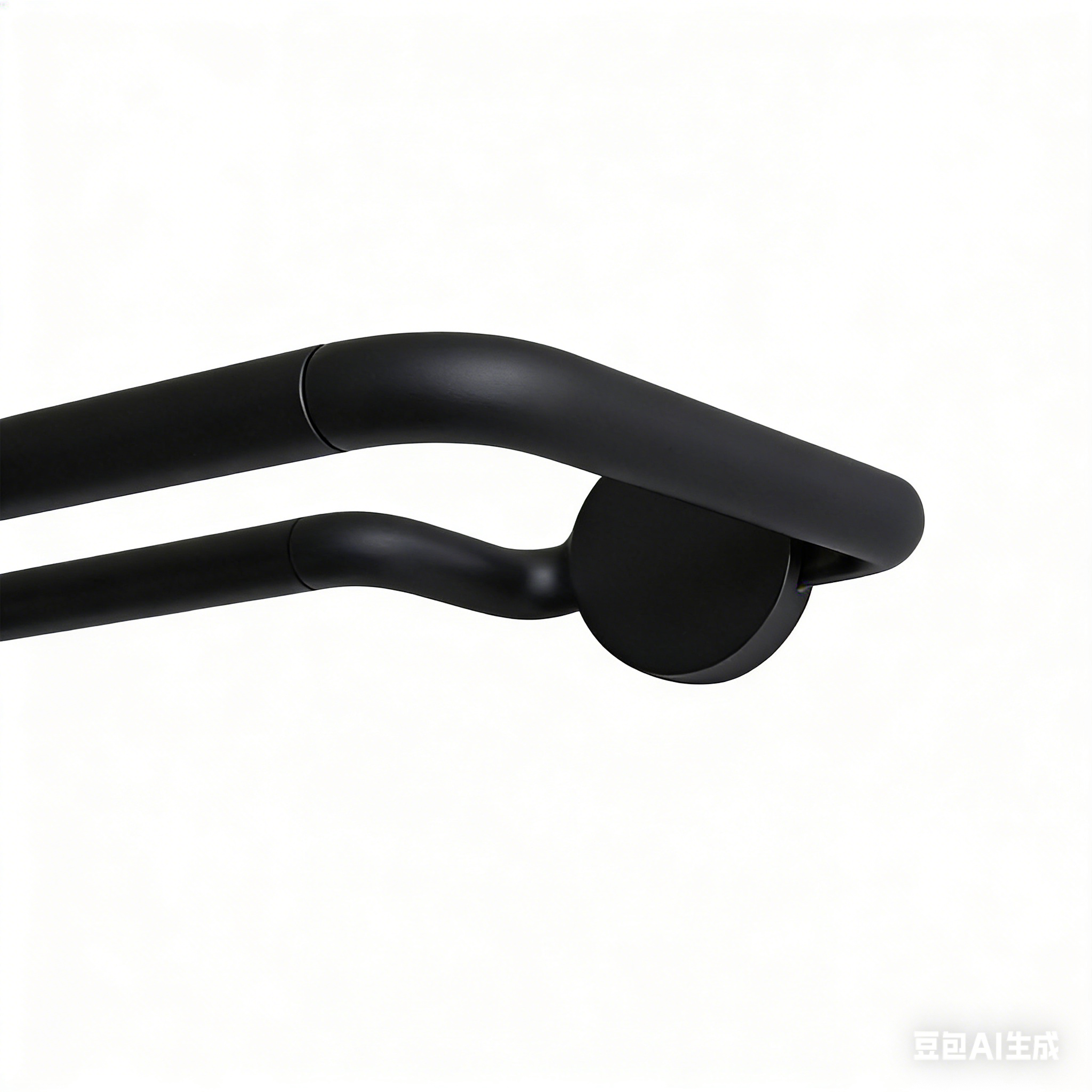 Изображение товара Настенный карниз раздвижной двухрядный Сомбрио d16/19 200-360 см металл цвет черный