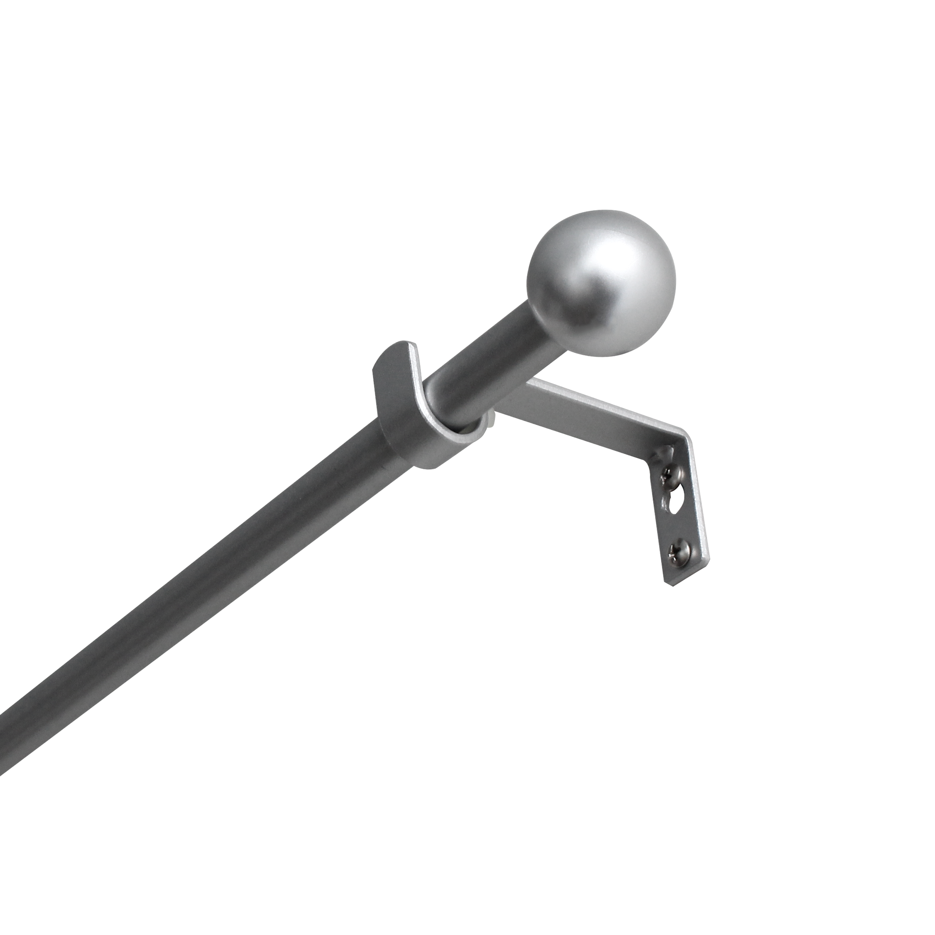 Изображение товара Настенный карниз раздвижной однорядный KREAFORTA Батна d13/16 120-210 см металл цвет серебристый