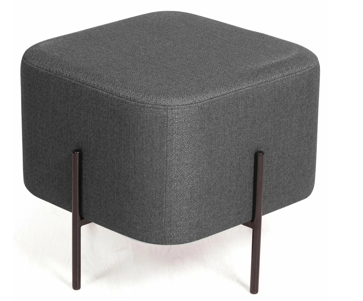 Изображение товара Пуф на ножках рогожка Эрик серый 45x42 см Изображение товара Пуф на ножках рогожка Эрик серый 45x42 см