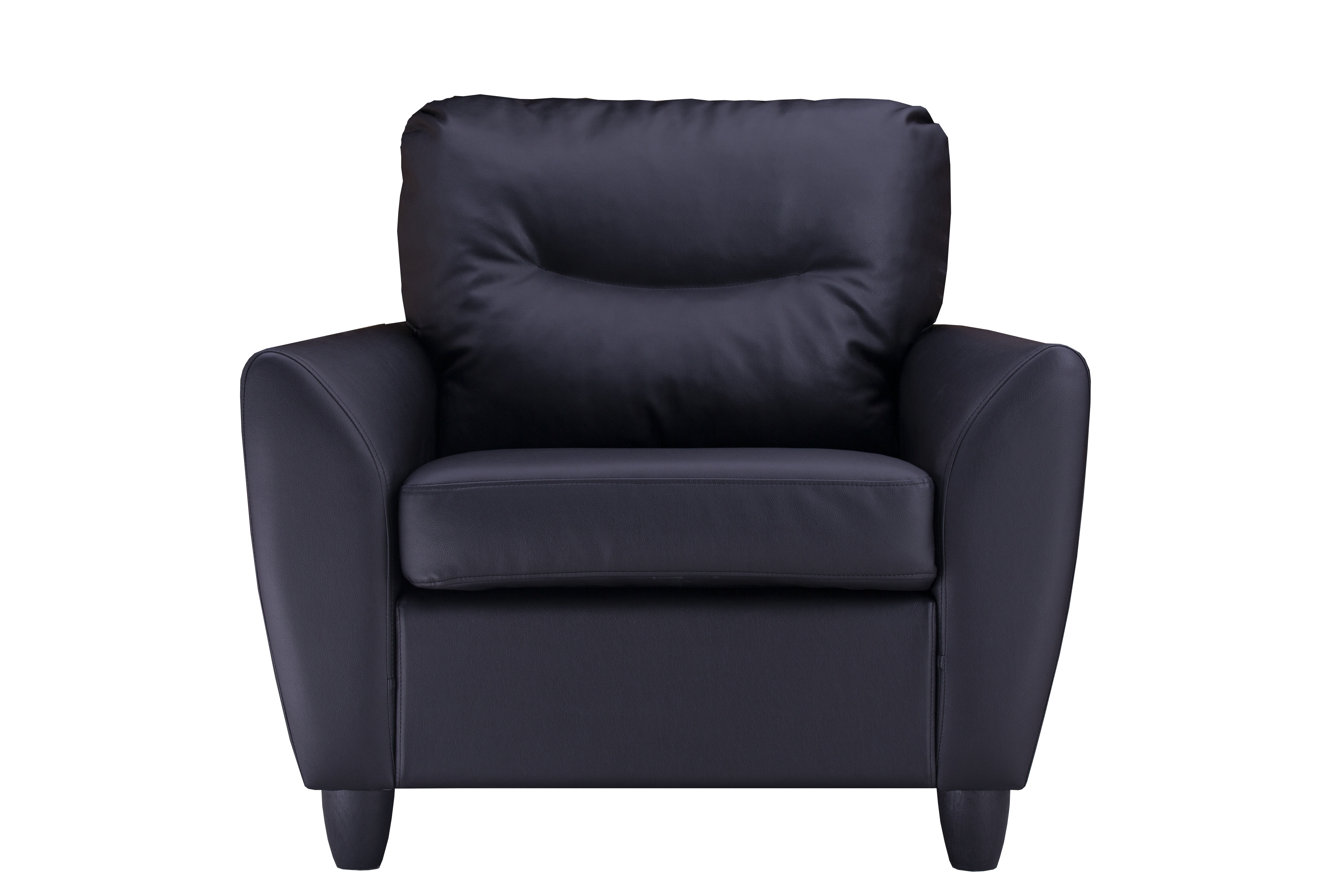 Изображение товара Кресло Ramart design Наполи 80403554 90x80x80 см искусственная кожа цвет черный Изображение товара Кресло Ramart design Наполи 80403554 90x80x80 см искусственная кожа цвет черный