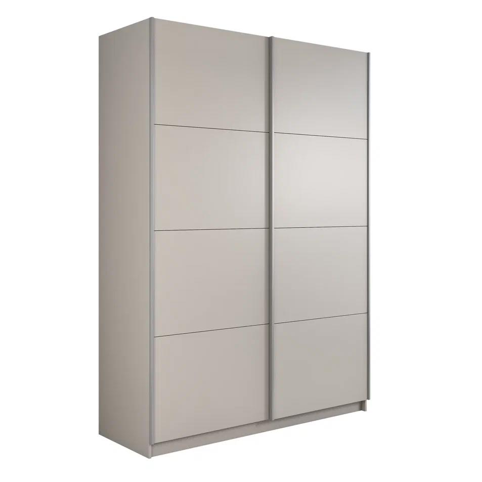 Изображение товара Шкаф-купе Мебельная компания Е 1 Прайм с 2 дверями 230x140x57 см ЛДСП цвет бежевый 1PDD_140_KH