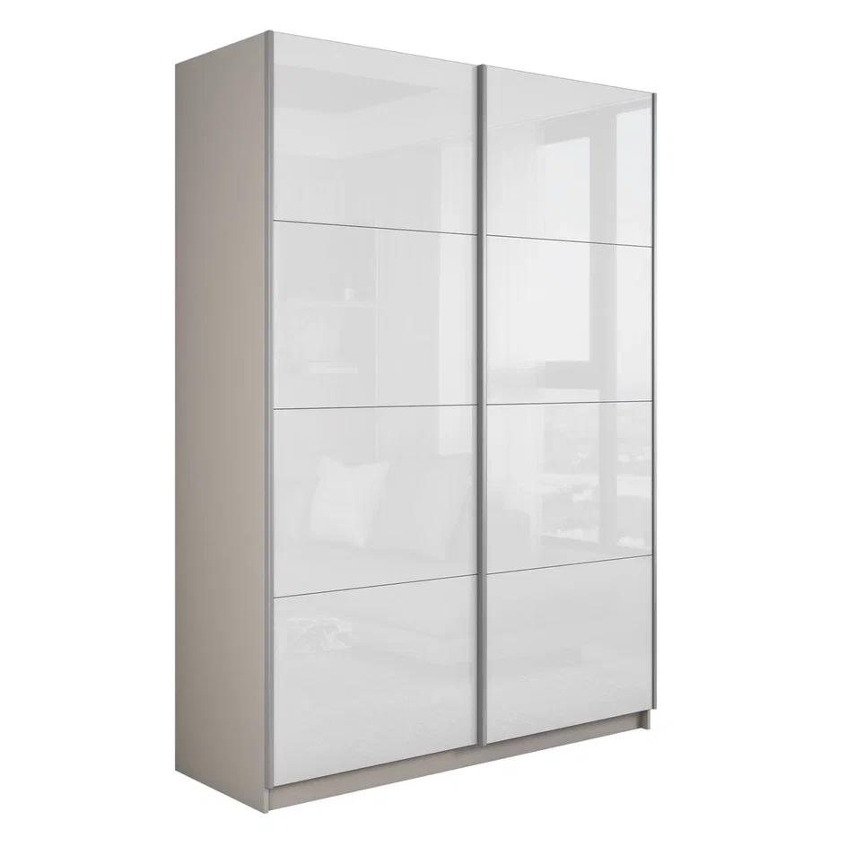 Изображение товара Шкаф-купе Мебельная компания Е 1 Прайм с 2 дверями 230x160x57 см ЛДСП цвет бежевый PSS_160_KH