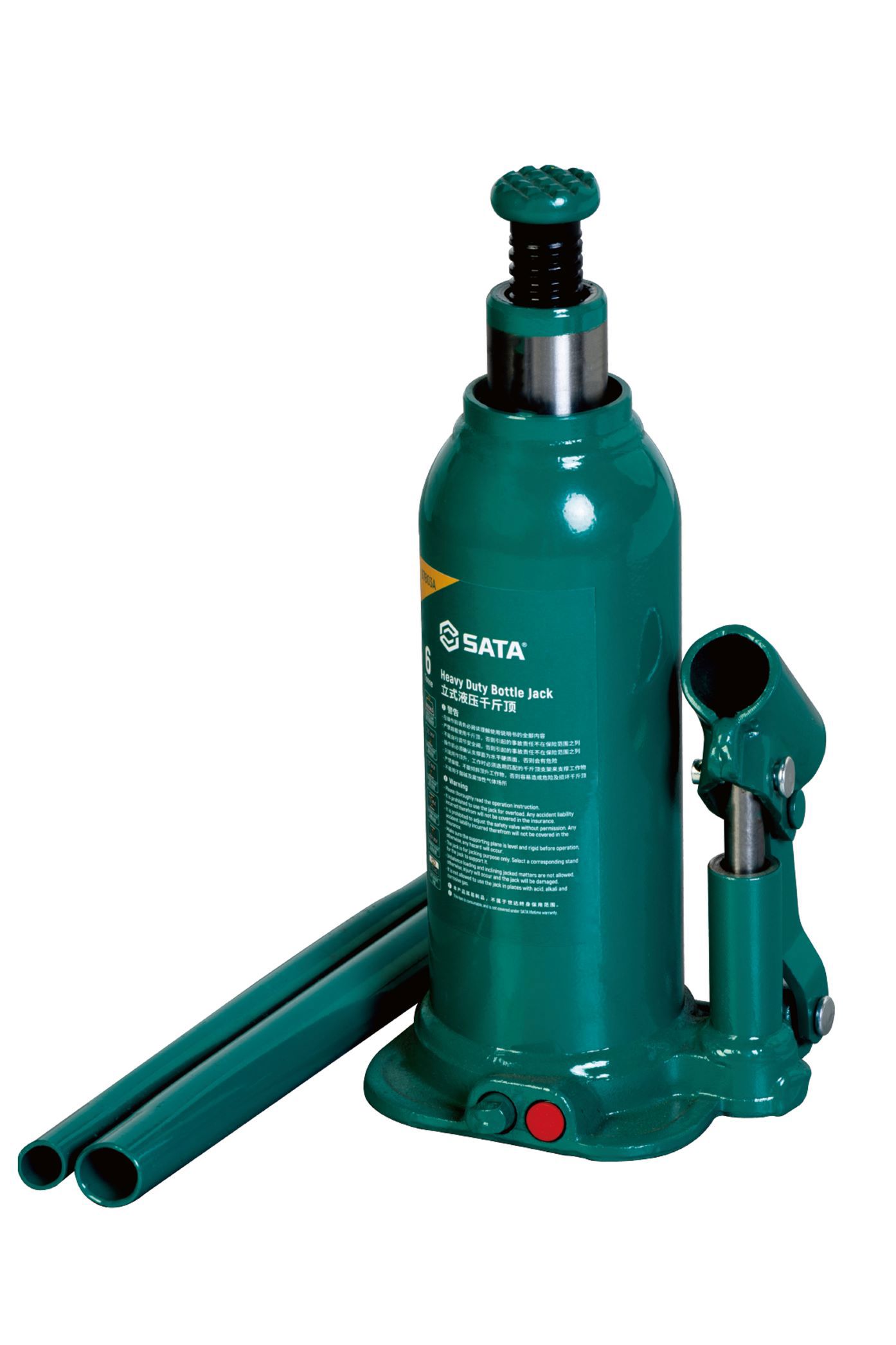 Изображение товара Домкрат бутылочный гидравлический Sata 97803A до 6 т, 409-210 мм