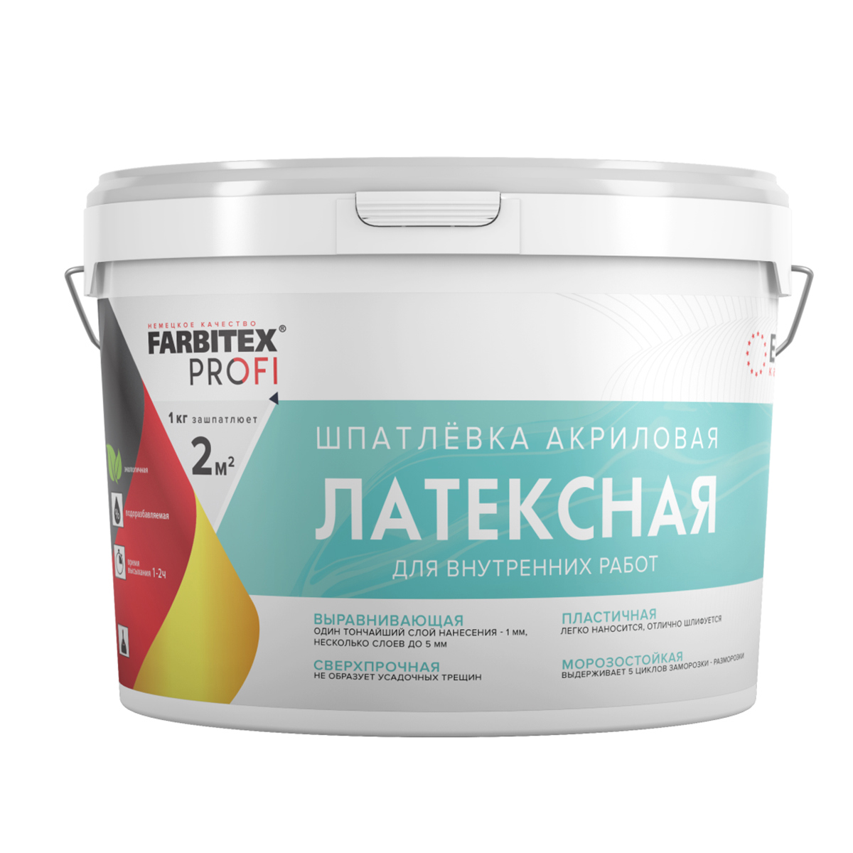 Изображение товара Шпатлевка Farbitex profi акриловая латексная 8 кг