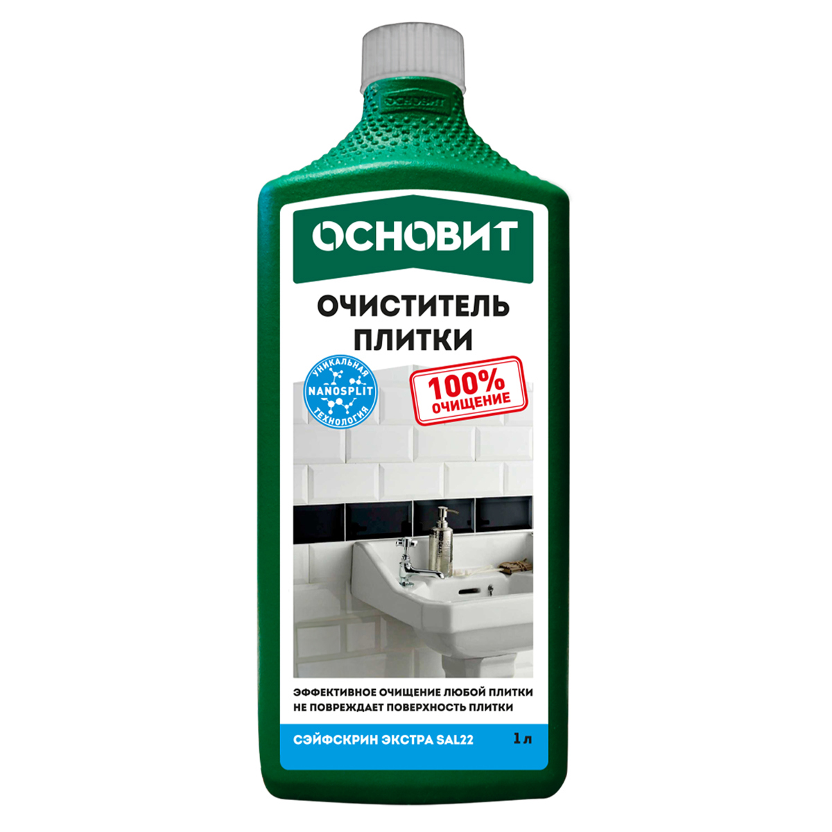 Изображение товара Очиститель плитки Основит Сэйфскрин Экстра SAl22 1 л Изображение товара Очиститель плитки Основит Сэйфскрин Экстра SAl22 1 л