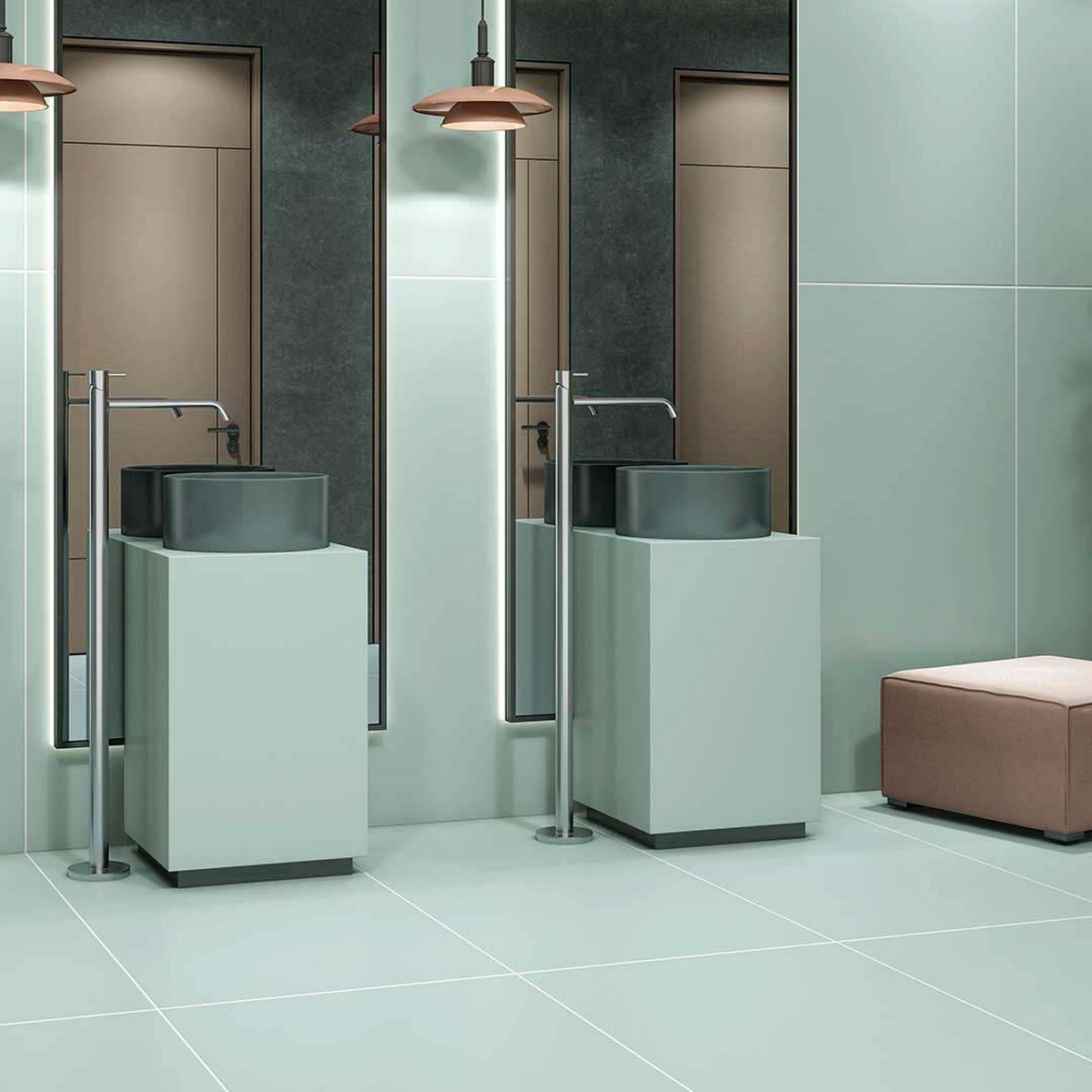 Изображение товара Керамогранит Mozart Rare & Unique N90003 60x120 см цвет бирюзовый