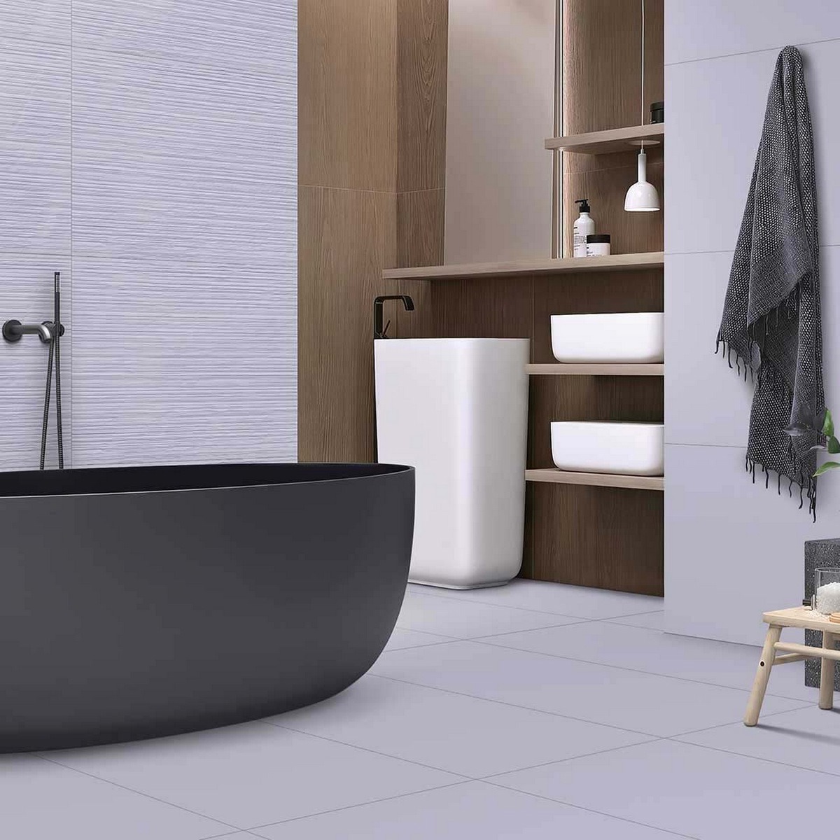 Изображение товара Керамогранит Mozart Rare & Unique N90018 60x120 см цвет сиреневый