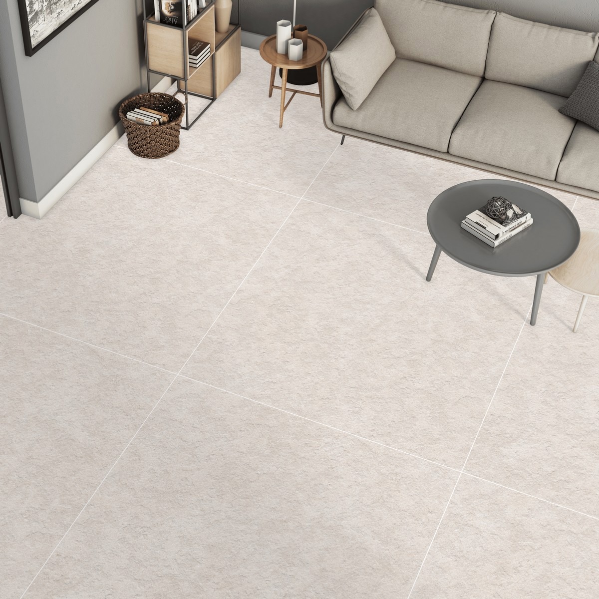 Изображение товара Neodom Stone 120x120 Basalt Stone Ivory керамогранит крупный формат 120х120