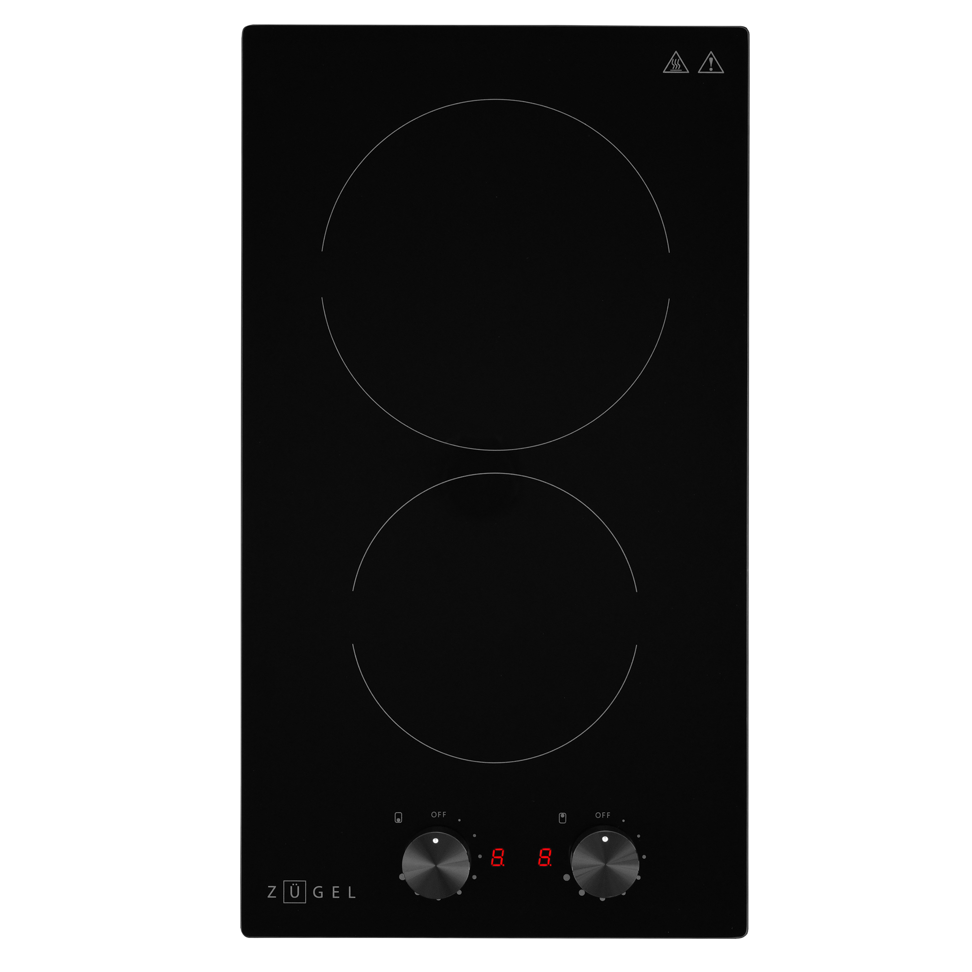 Изображение товара Стеклокерамическая варочная панель Zugel ZEH290C 29x5.2x52 см 2 конфорки цвет серый Изображение товара Стеклокерамическая варочная панель Zugel ZEH290C 29x5.2x52 см 2 конфорки цвет серый