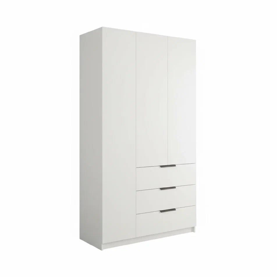 Изображение товара Шкаф распашной Мебельная компания Е 1 Локер с 3 дверями 120x220x52 см ЛДСП цвет белый LCKD3_BX_B