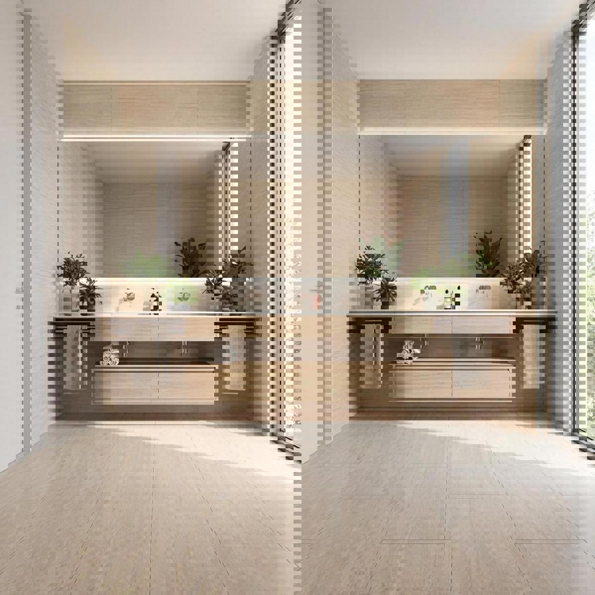 Изображение товара Керамогранит Керамопро Travertine Lunier Travertine_Lunier_Cream_60x120x0.9 60x120 см цвет бежевый