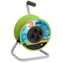 Изображение товара Удлинитель на катушке Эра ПВС 2х1 20 м 4 розетки 2200 Вт без заземления цвет оранжевый Изображение товара Удлинитель на катушке Эра ПВС 2х1 20 м 4 розетки 2200 Вт без заземления цвет оранжевый