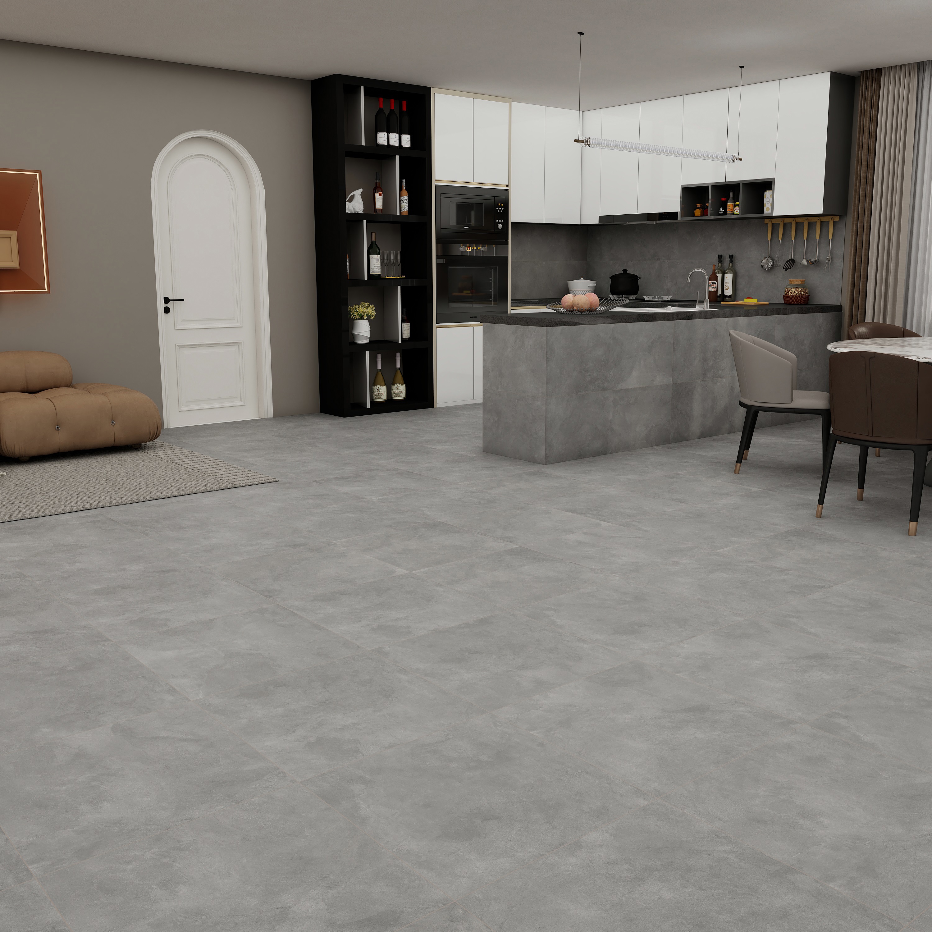Изображение товара Глазурованный керамогранит Duna Cemento Gris Matt 60x60 см 1.44 м² матовый цвет светло-серый Изображение товара Глазурованный керамогранит Duna Cemento Gris Matt 60x60 см 1.44 м² матовый цвет светло-серый
