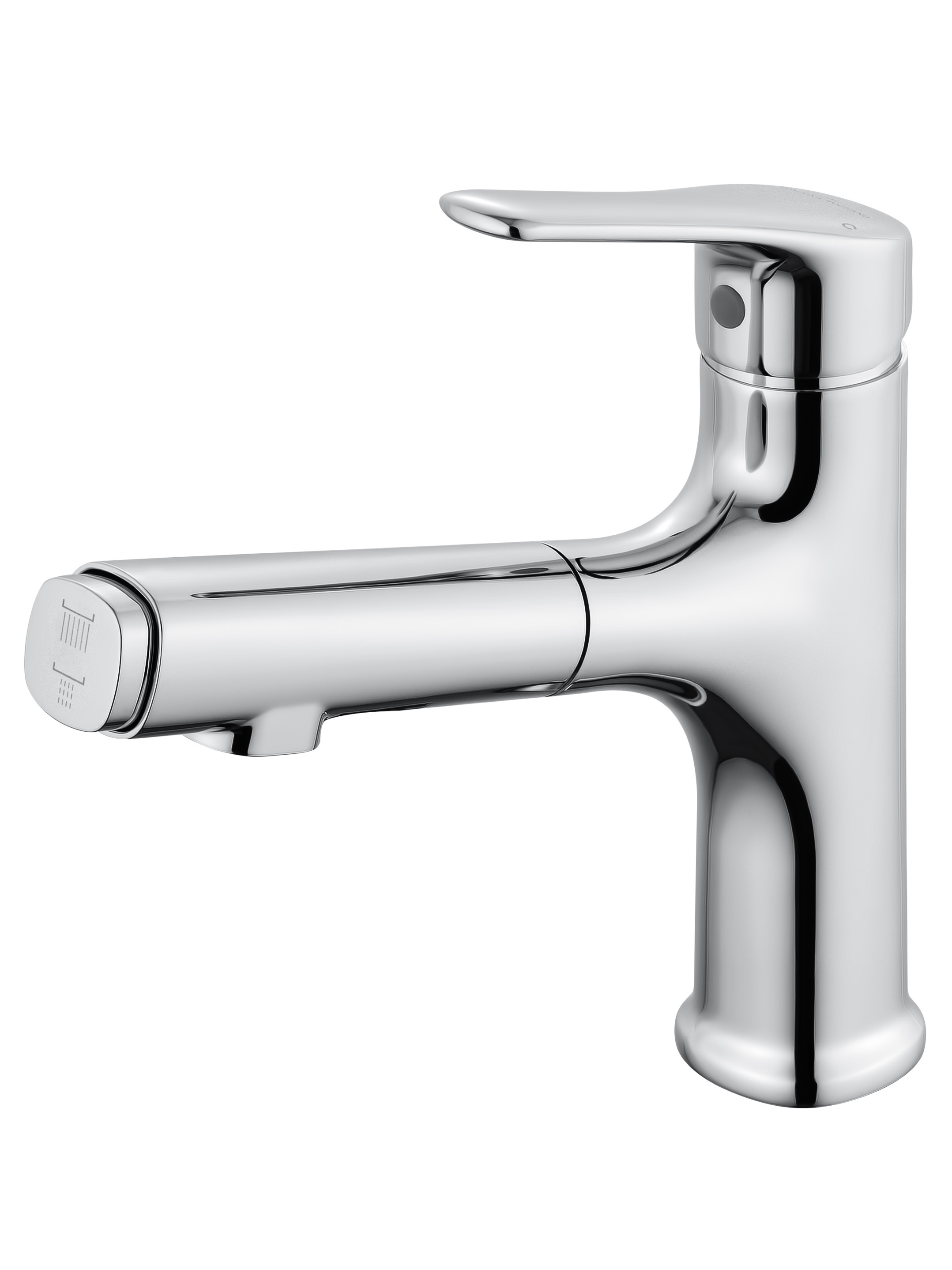 Изображение товара Смеситель для раковины с выдвижным изливом Wonzon & Woghand однорычажный цвет хром WW-AE4151-CR