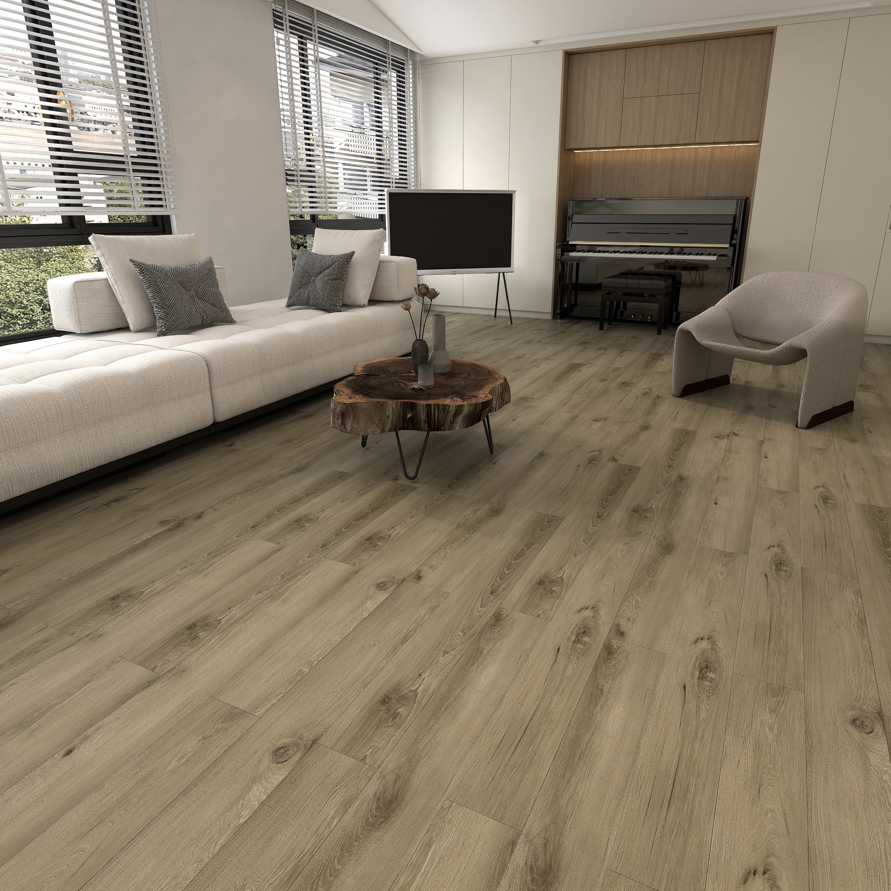 Изображение товара SPC плитка Icon Oak Calvin 43 класс толщина 4 мм 1.84 м², цена за упаковку