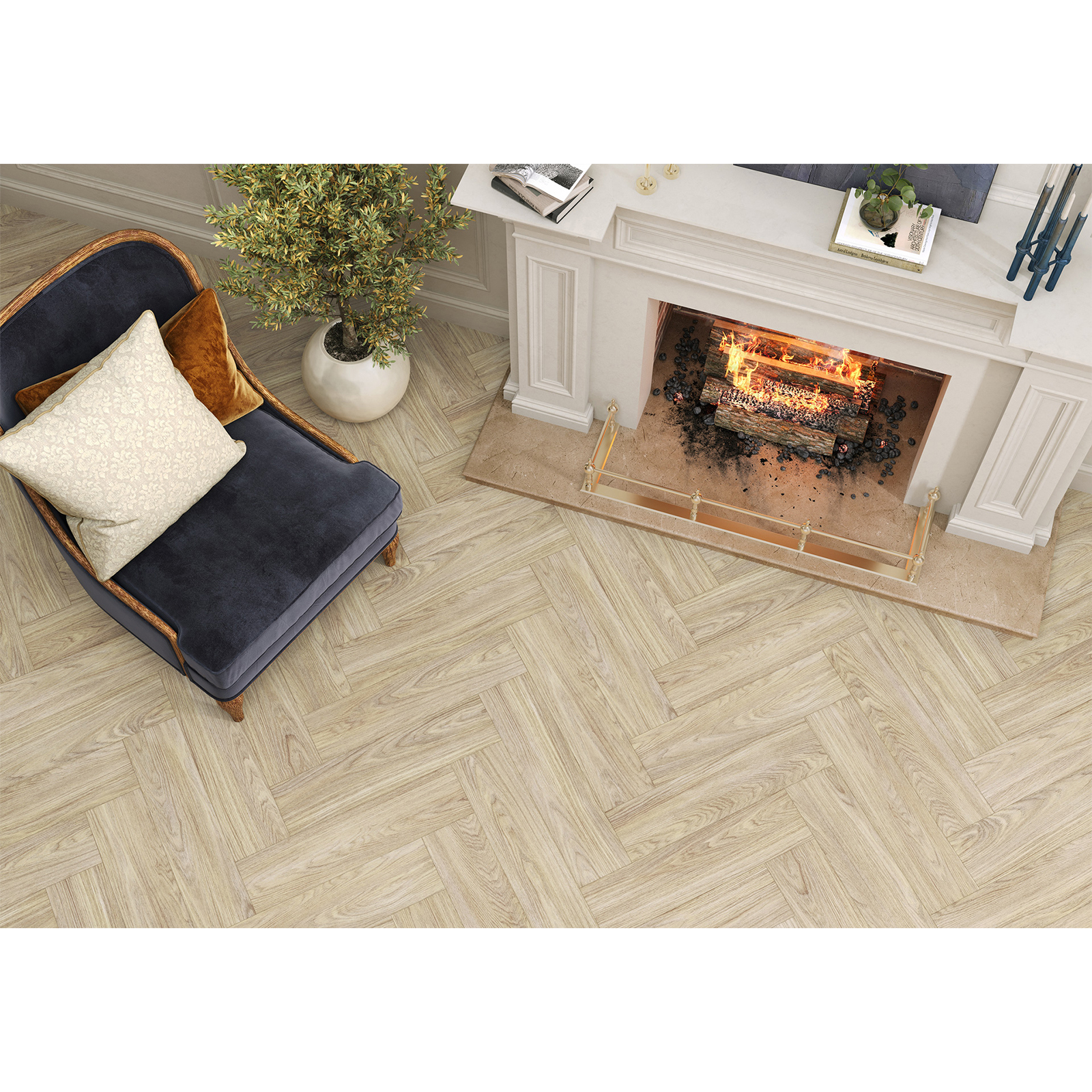 Изображение товара Глазурованный керамогранит Alma Ceramica Forest 40 15.1x60.2 см 1.82 м² матовый цвет бежевый