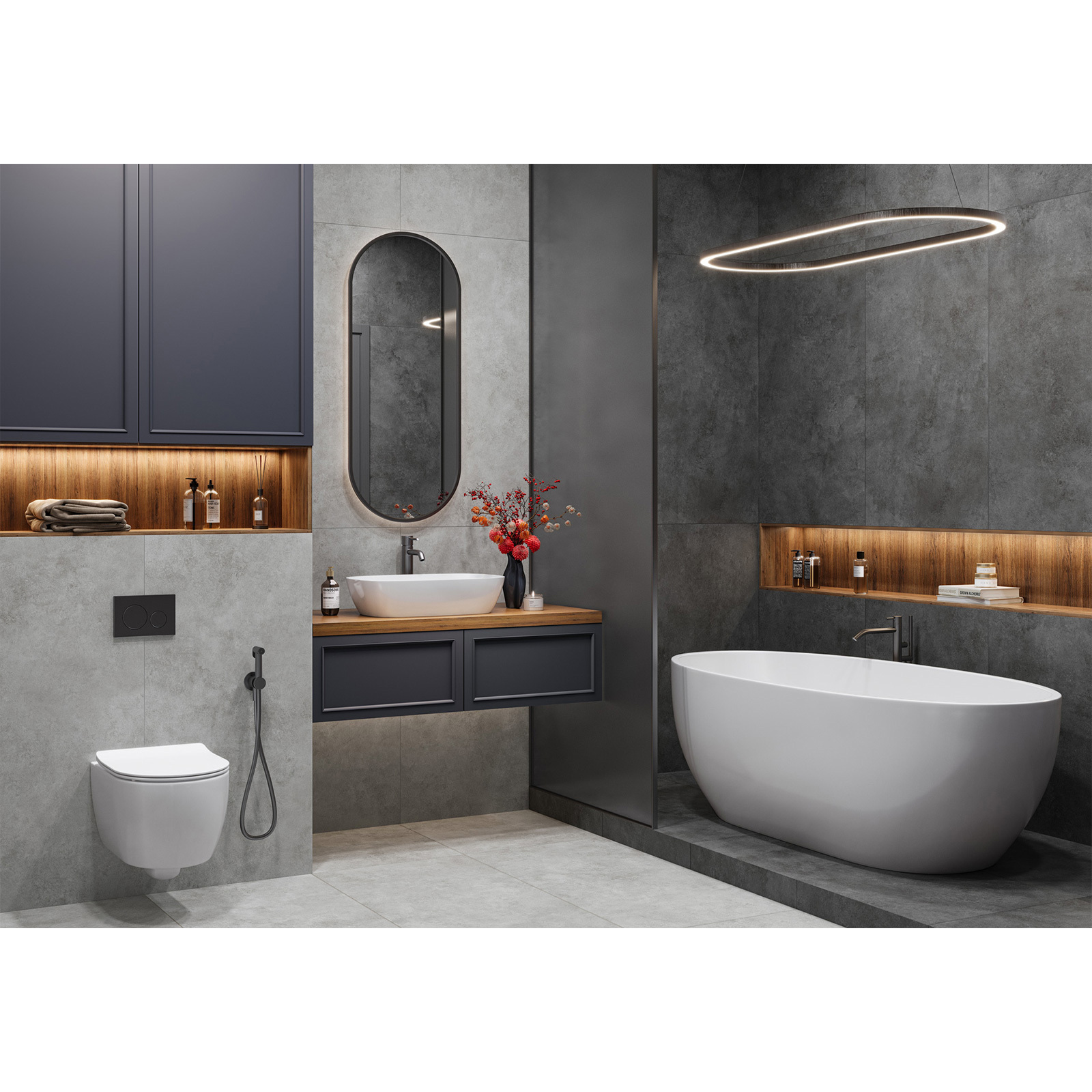 Изображение товара Глазурованный керамогранит Alma Ceramica Power 70 60x120 см 1.44 м² матовый цвет серый