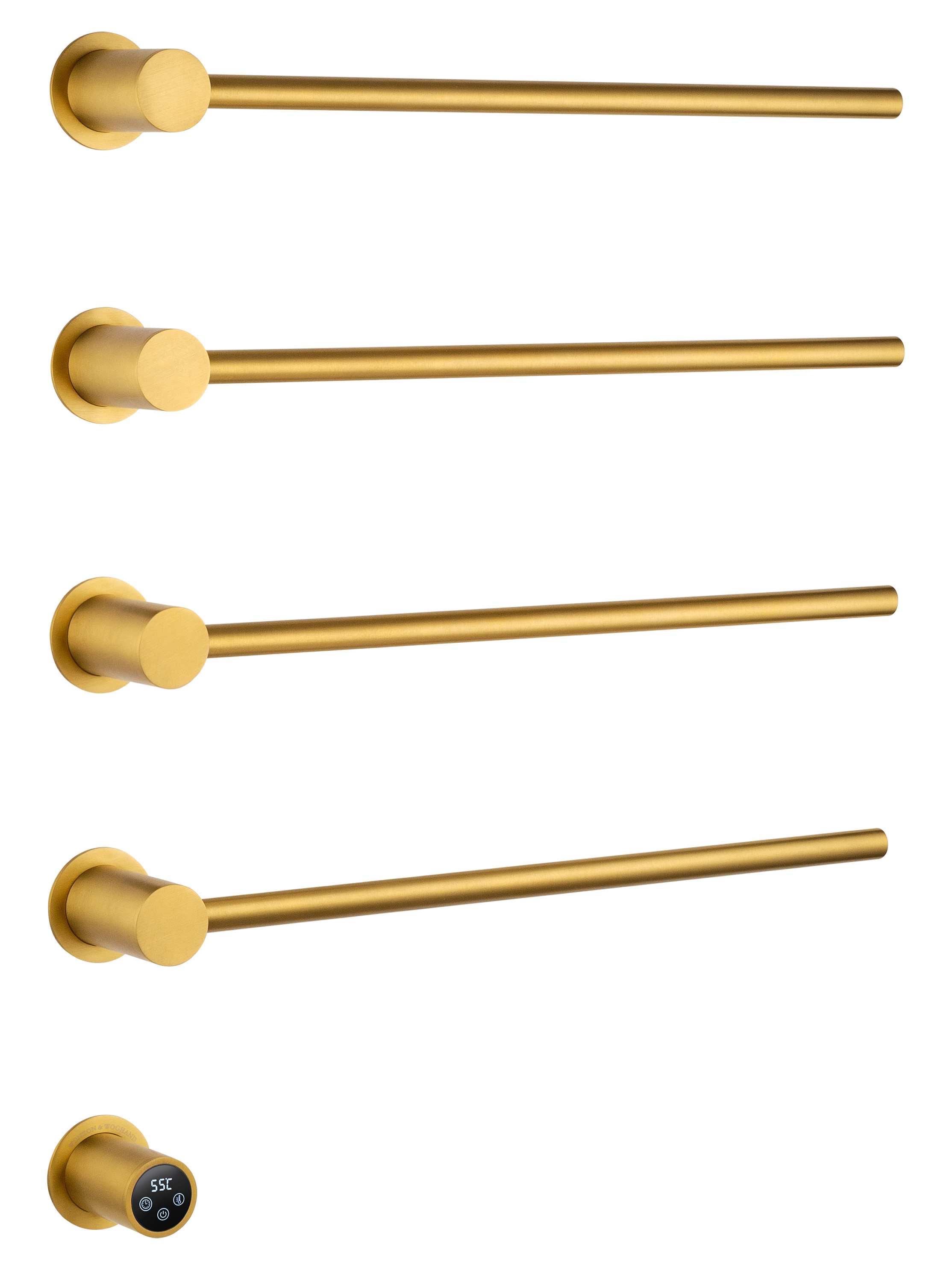 Изображение товара Электрический полотенцесушитель WONZON & WOGHAND Hamburg WW-AL314-G 60 Вт золото