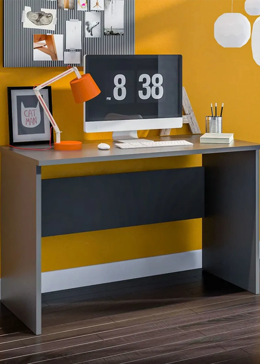 Изображение товара Стол компьютерный Столплит Мартин 117x74x59 см ЛДСП цвет диамант серый