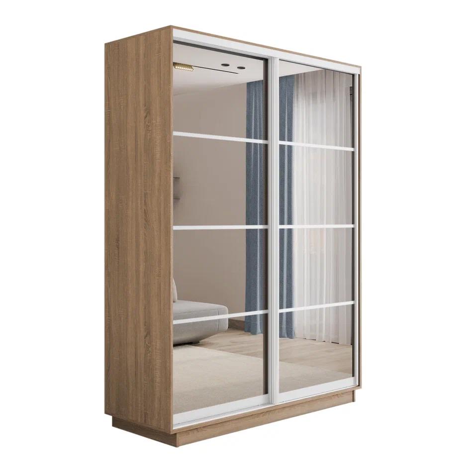 Изображение товара Шкаф-купе МЕБЕЛЬНАЯ КОМПАНИЯ Е1 Экспресс 160x60x220 см с зеркалами