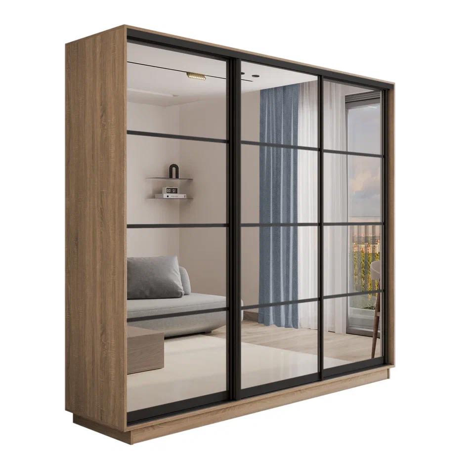 Изображение товара Шкаф-купе МЕБЕЛЬНАЯ КОМПАНИЯ Е1 Экспресс 180x240 см с зеркалами