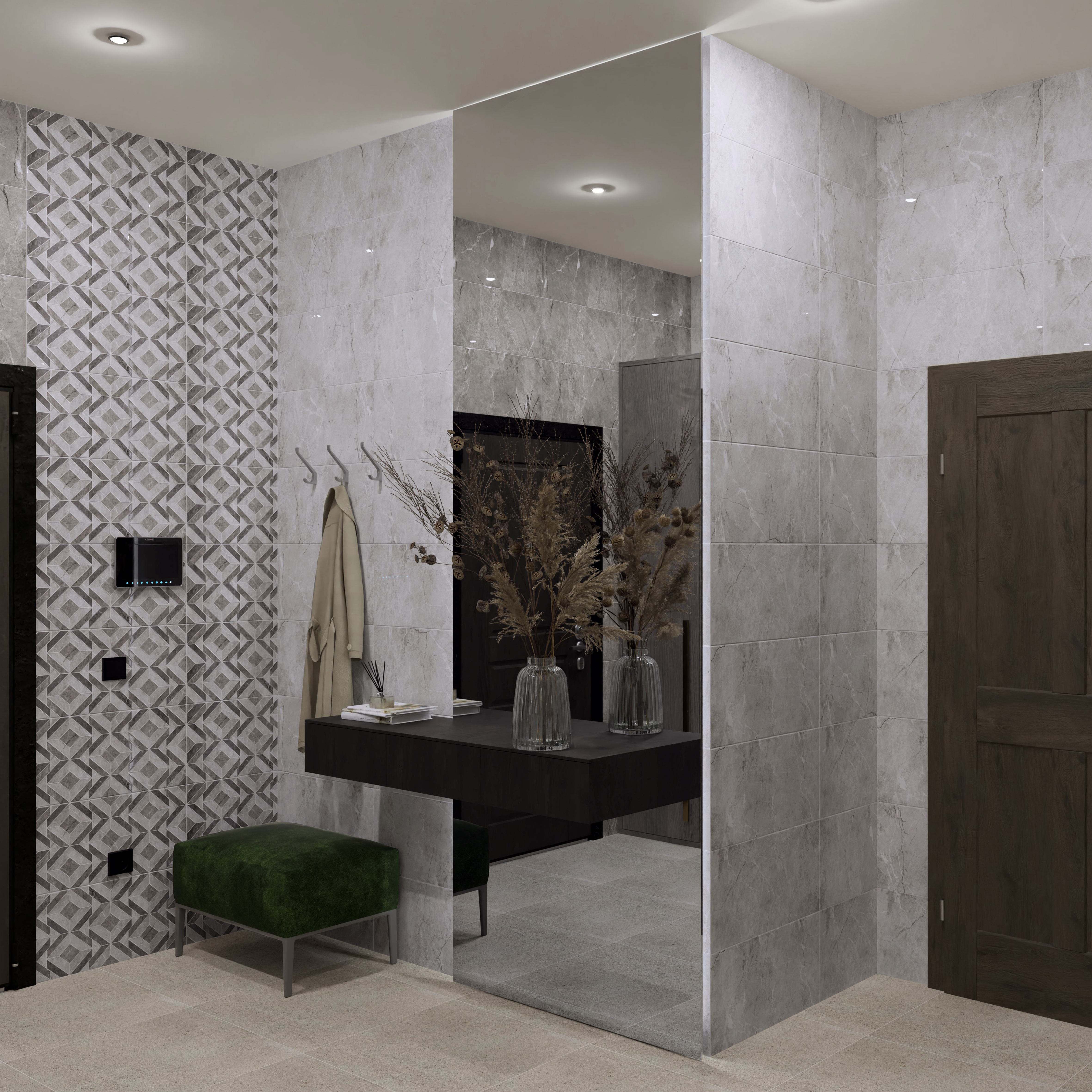 Изображение товара Настенная плитка Axima Кайлас 30x60 см 1.62 м² глянцевая цвет светло-серый
