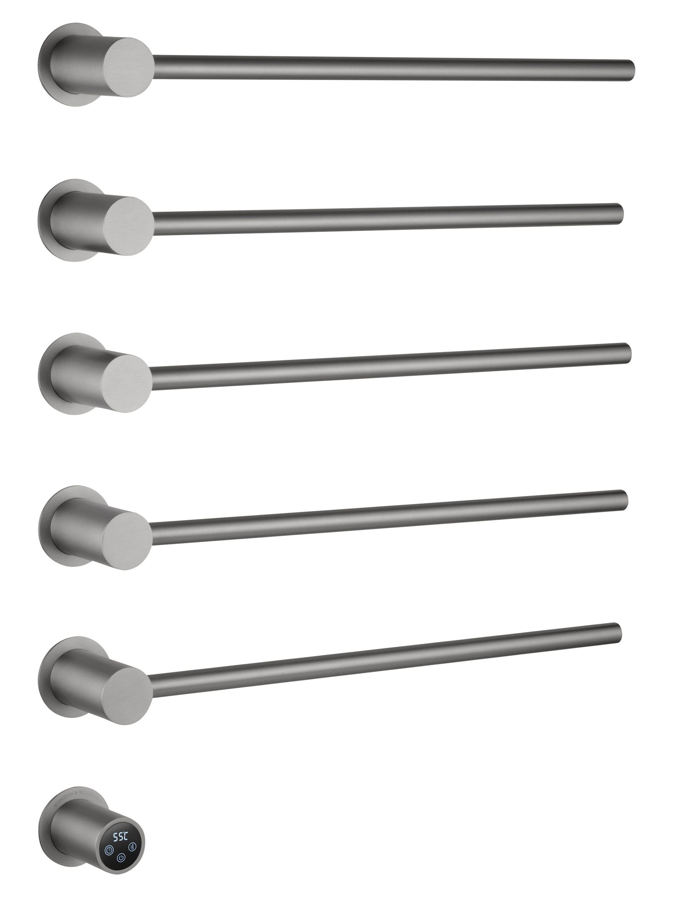 Изображение товара Электрический полотенцесушитель WONZON WOGHAND E-образный 60 Вт никель с терморегулятором Изображение товара Электрический полотенцесушитель WONZON WOGHAND E-образный 60 Вт никель с терморегулятором