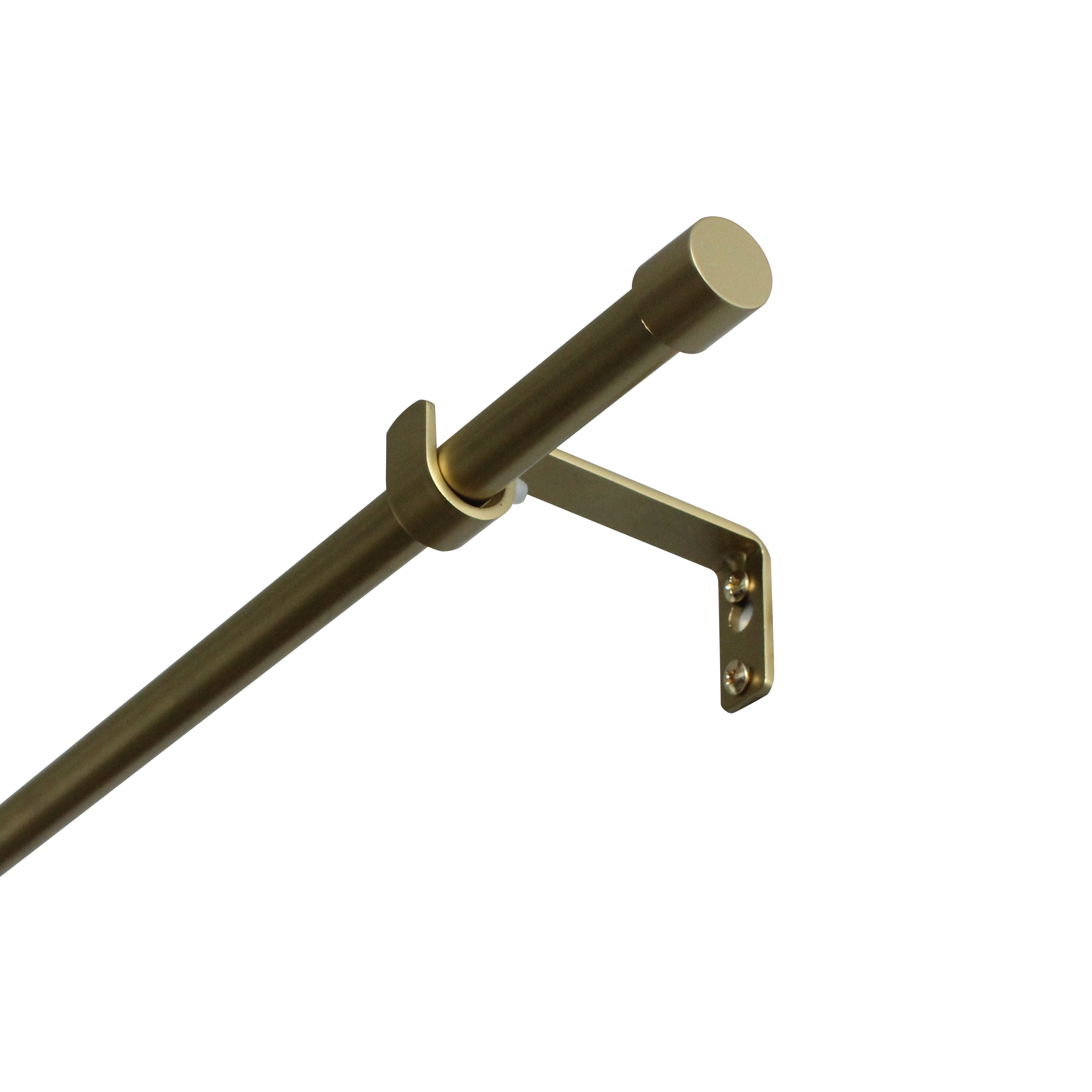 Изображение товара Настенный карниз раздвижной двухрядный KREAFORTA Cap d13/16 120-210 см металл цвет золотистый