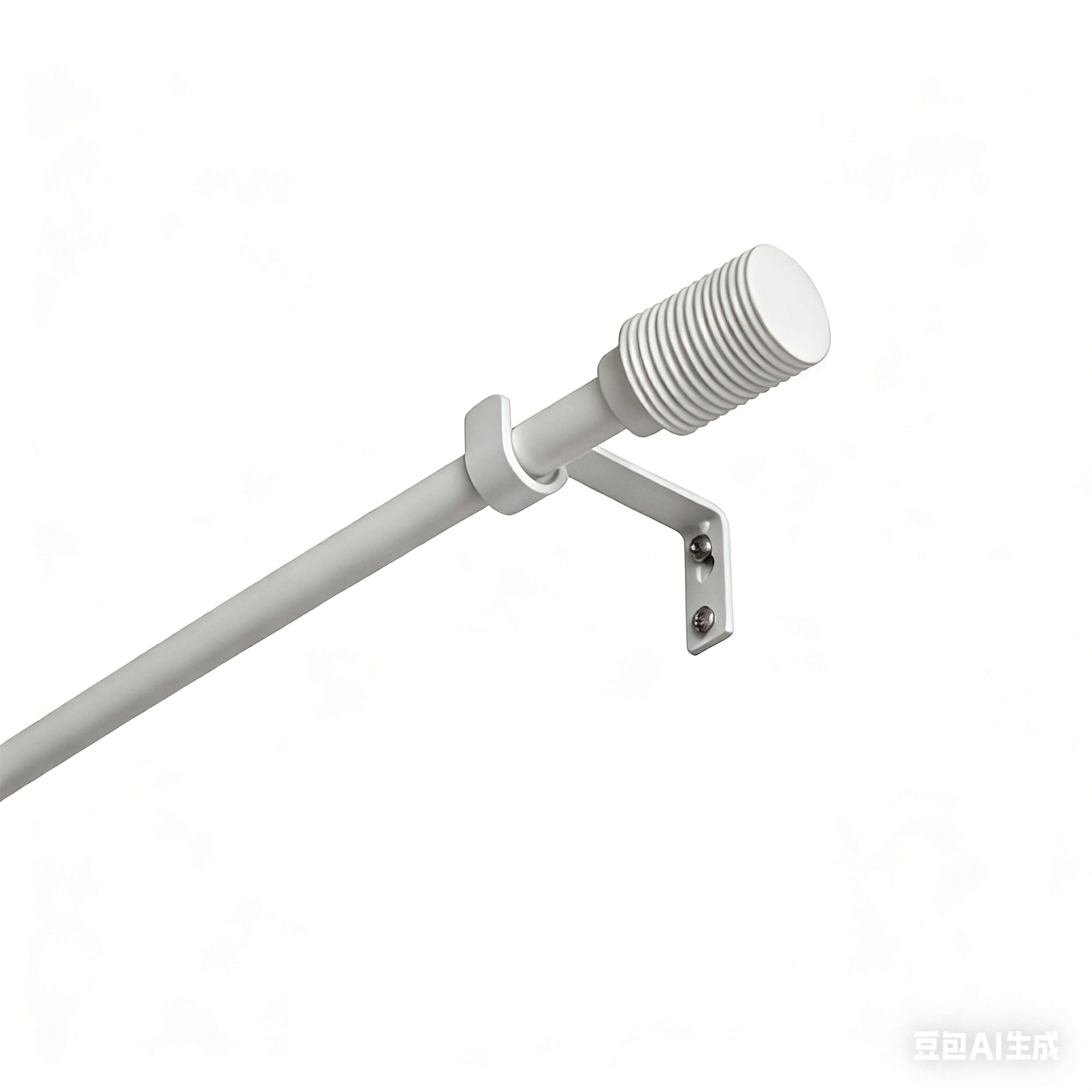 Изображение товара Настенный карниз раздвижной однорядный KREAFORTA Корк 1 d13/16 120-210 см металл цвет белый